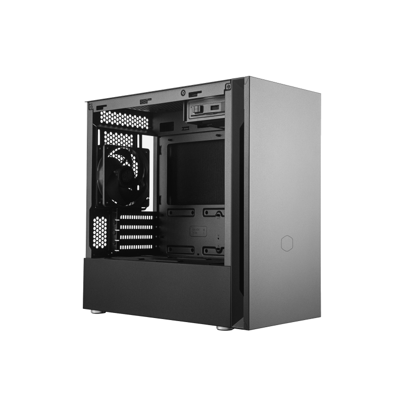 Cooler Master MCS S400 KG5N S00 CM SILENCIO S400 mATX Case with Tempered Glass & SD Card Reader - Compact Gaming PC Case for Home & Office Use
