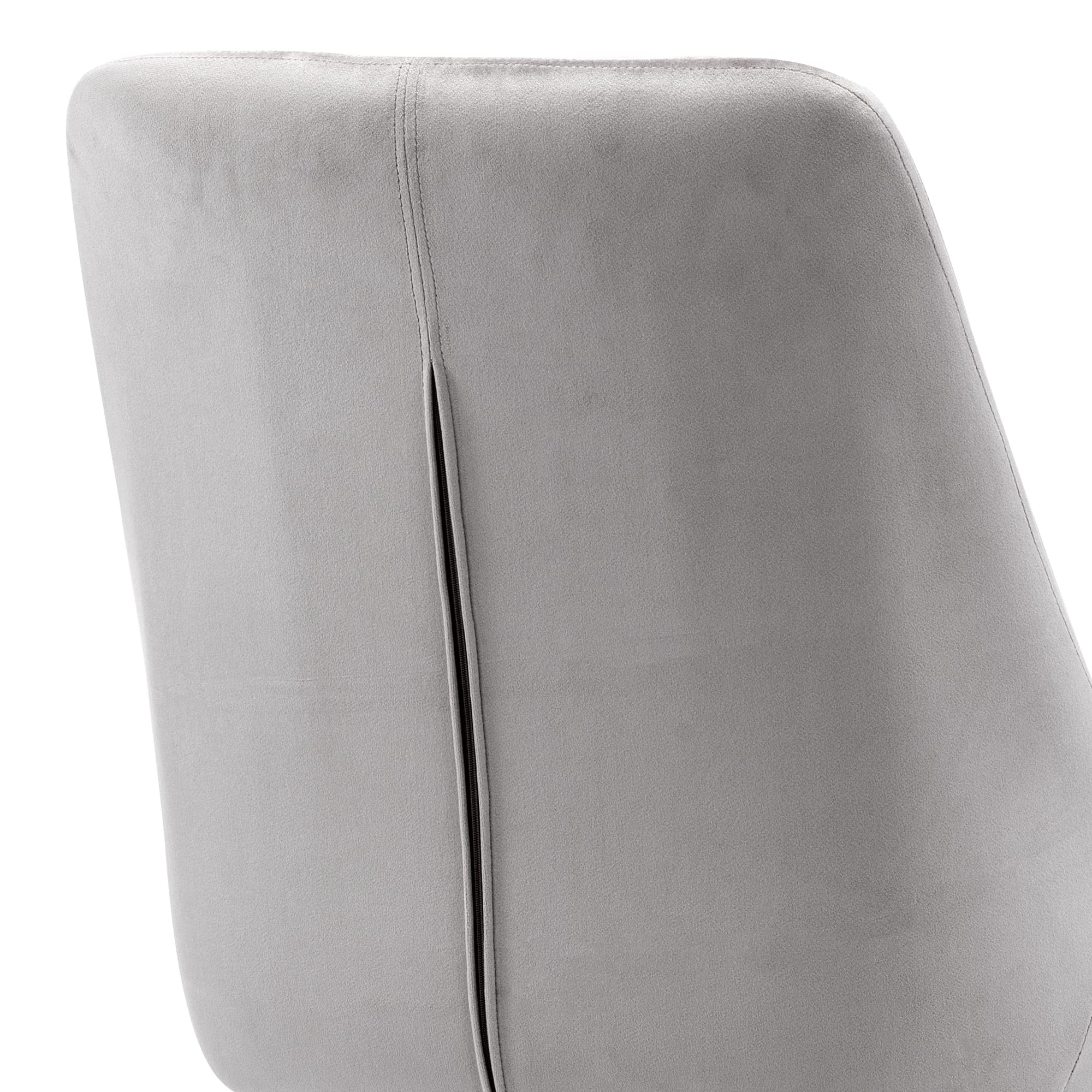 DUHOME Mid Century Modern Dining Chairs Set of 2 - Upholstered Tufted Armless Accent Chairs with High Back for Dining Room, Living Room, Bedroom & Coffee Shop - Grey Home Decor (Perfect for Small Spaces & Entertaining Guests)