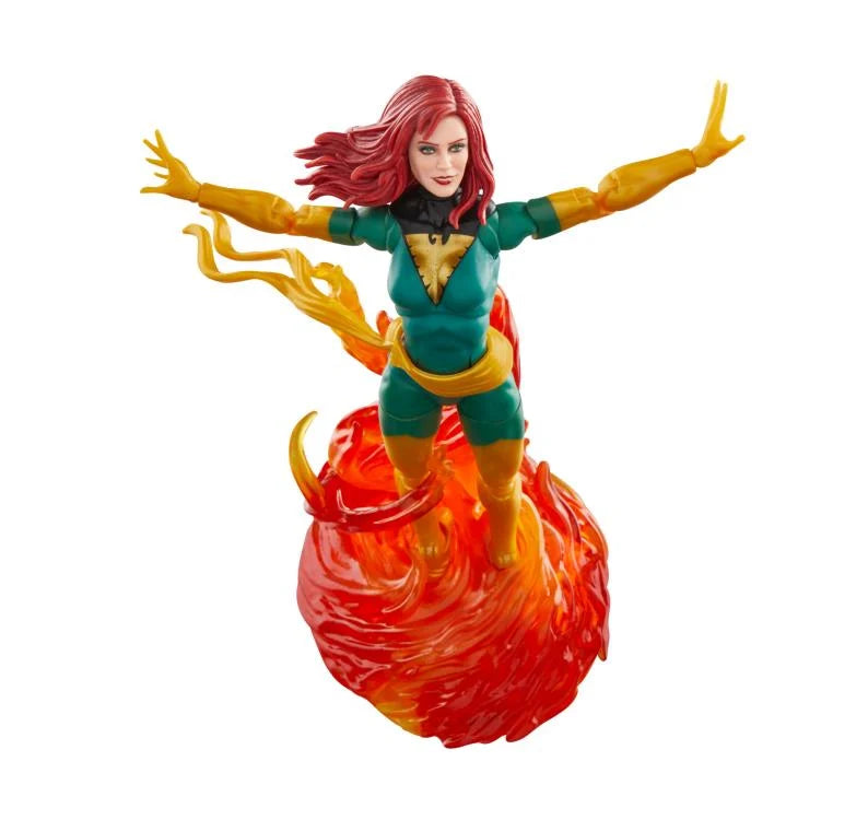 Jean Grey with Phoenix Force X-Men Marvel Legends Series Deluxe 6-Inch Action Figure - Collectible Toy for Marvel Fans, Superhero Display & Comic Book Scenes
