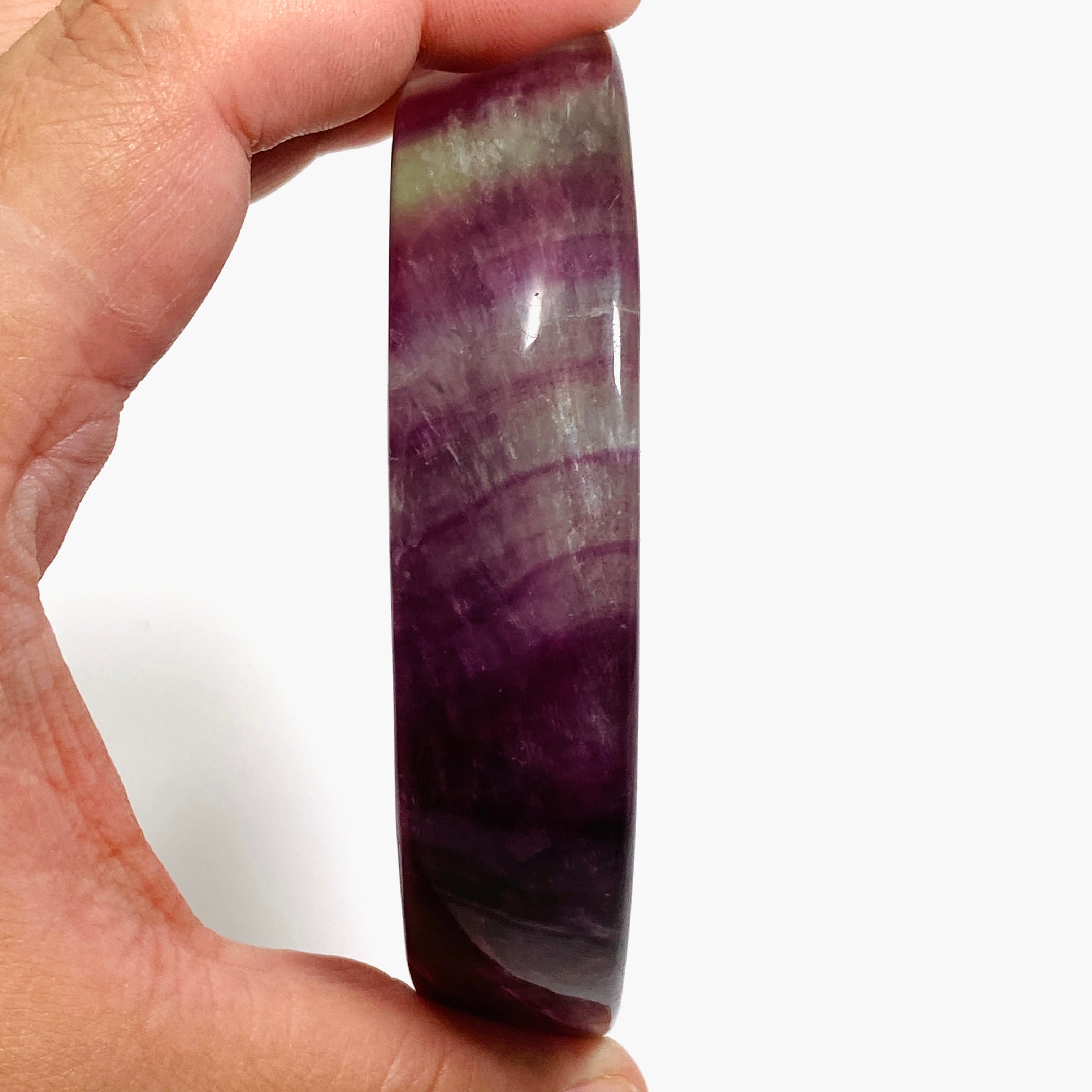 Fluorite Moon Bowl FMB 02 - Natural Crystal Meditation Bowl for Home Decor, Yoga & Spiritual Healing | Perfect for Zen Spaces, Gift Giving & Energy Cleansing