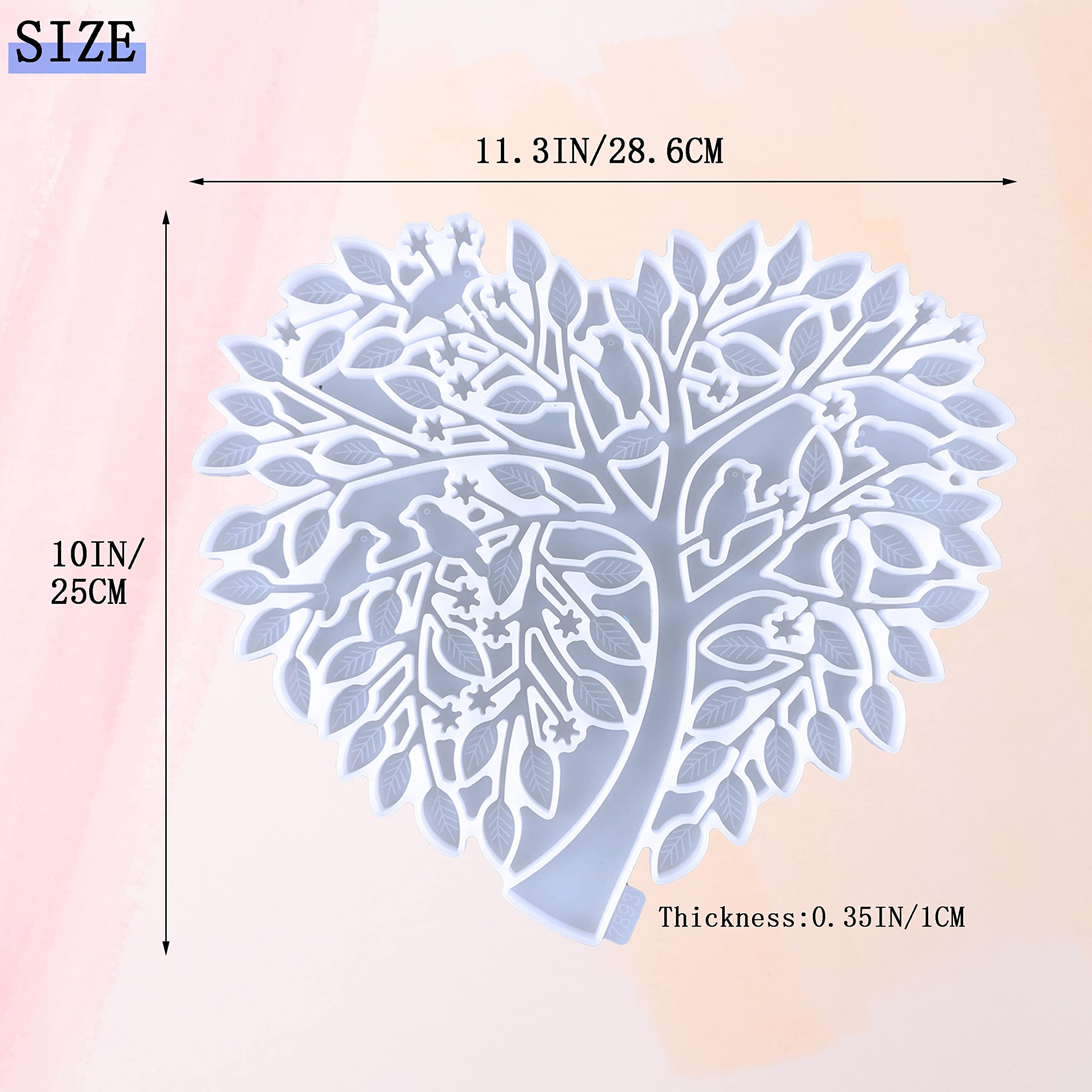 Large Tree Silicone Mold for Resin - Tree of Life Epoxy Casting Mold for DIY Home Decor, Wall Hangings & Handmade Gifts | Perfect for Resin Art, Jewelry Making & Craft Projects