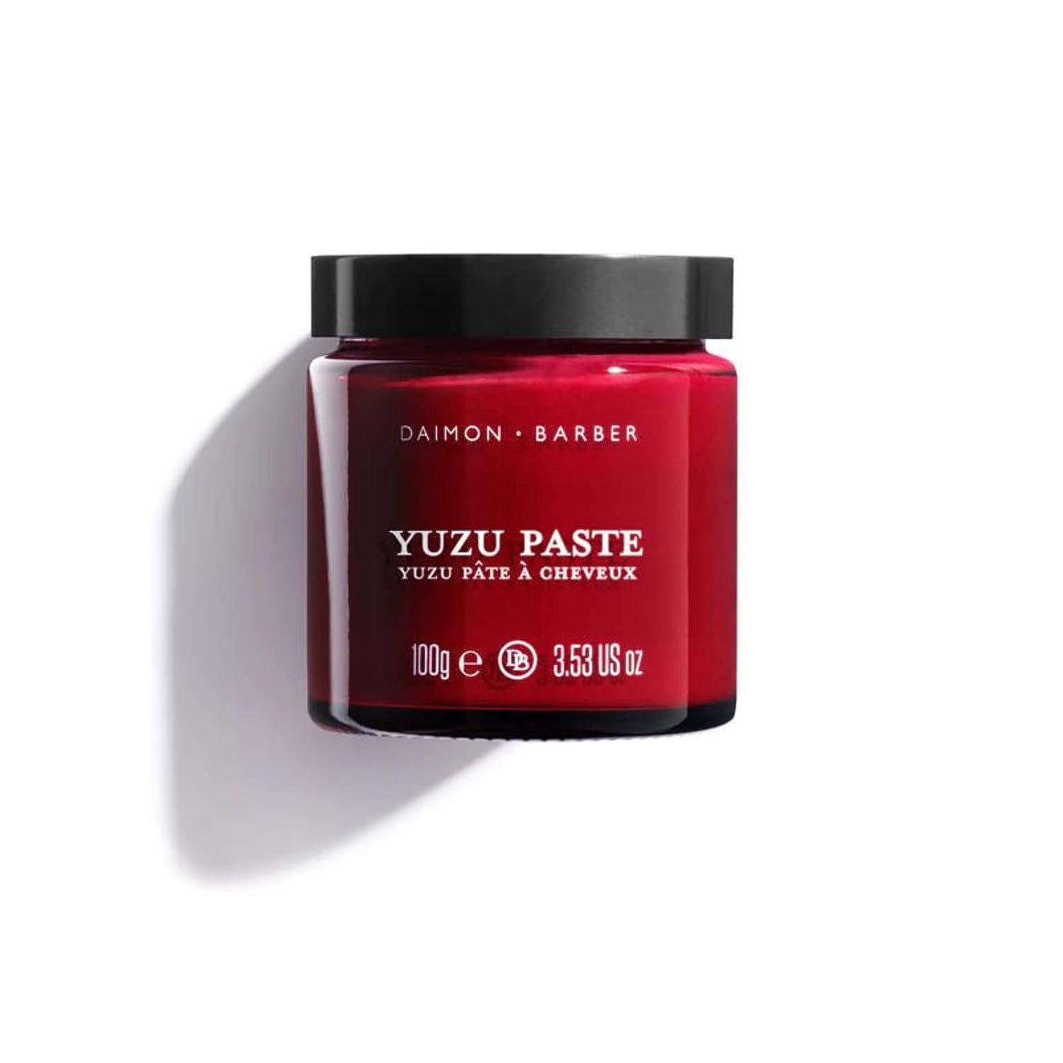 Daimon Barber Yuzu Paste Hair Pomade - Medium Hold Styling Cream with Yuzu Fruit, Kahai Nut & Beeswax | Long-Lasting, Easy Restyle for Fuller Hair (100g) | Perfect for Men's Grooming, Textured Hairstyles & Everyday Styling
