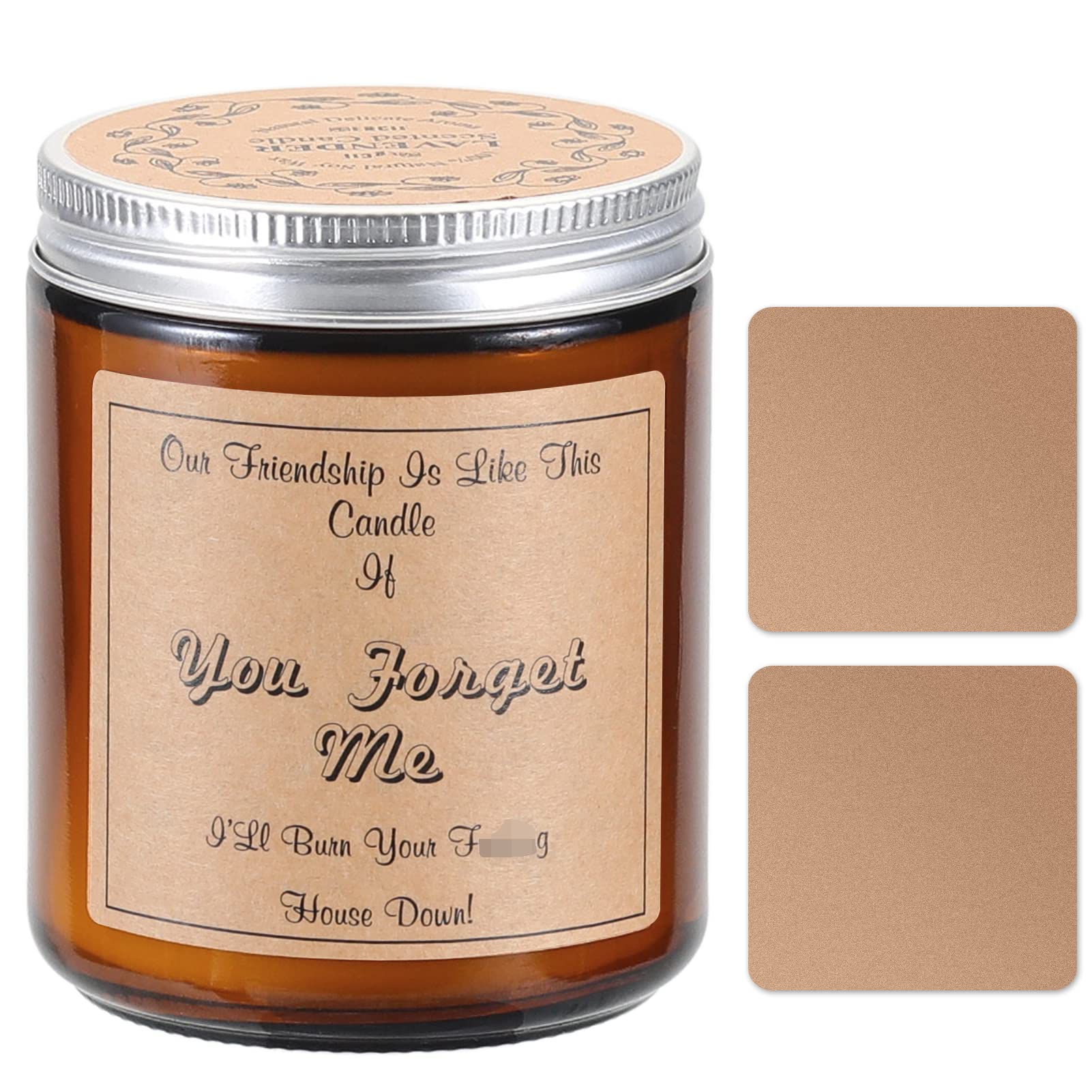 ERCIF Lavender Scented Soy Candles - Best Friendship Gifts for Women & Men, Birthday Present for Friends, Her, Sister | Relaxing Aromatherapy for Home, Office & Spa