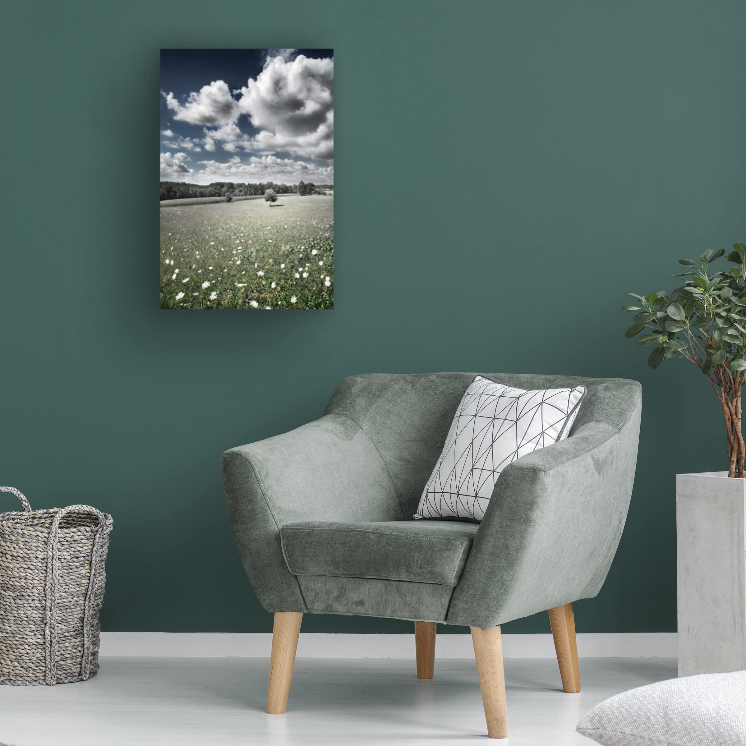 Ben Heine 'Meadow' Canvas Wall Art Print - Modern Landscape Painting for Living Room, Bedroom & Office Decor | Trademark Fine Art Collection