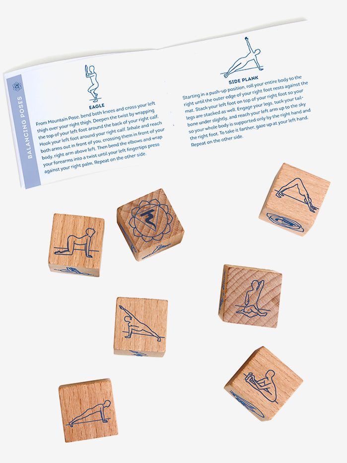 Premium Yoga Dice Set - Fun & Interactive Yoga Poses Game for Kids & Adults - Perfect for Home, Studio, or Classroom Yoga Practice