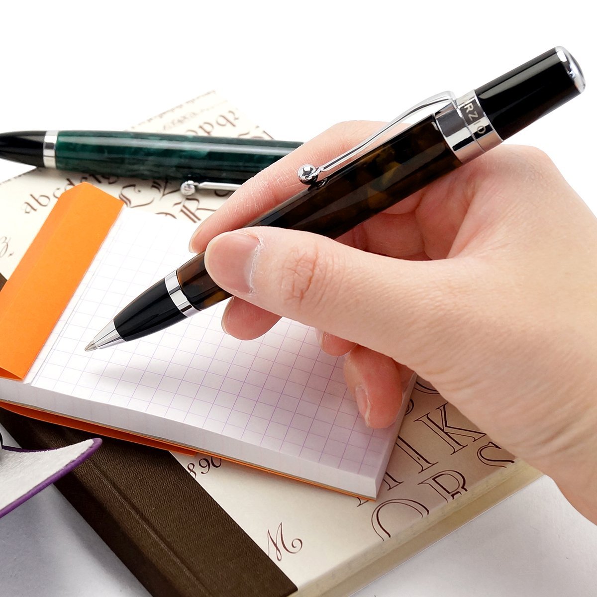 Premium SIENA Ballpoint Pen - Smooth Writing Cream White Ink Pen for Office, School & Everyday Use - Ideal for Note Taking, Journaling & Gifting