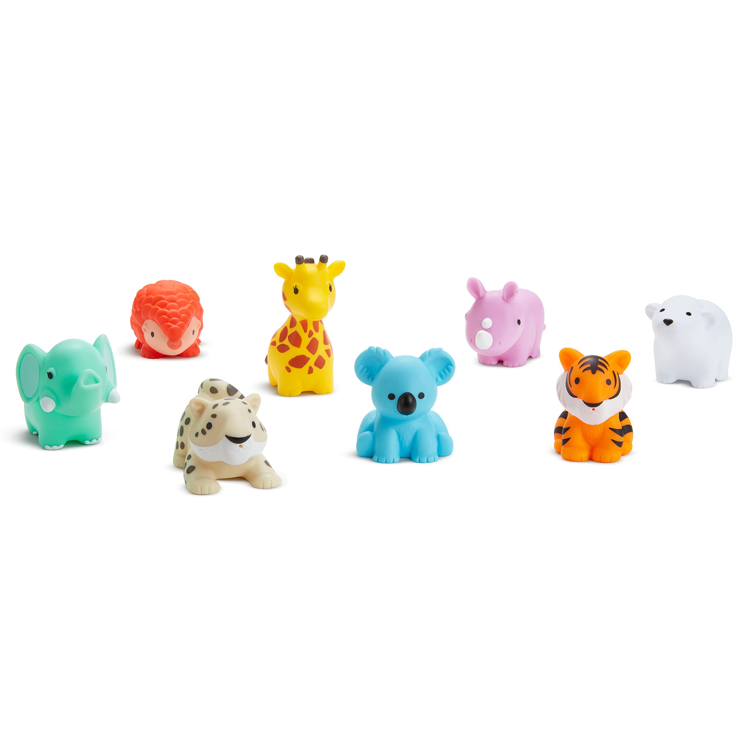 Munchkin® Wild Animal Bath Toy Set - 8 Pack Squirting Bath Toys with Scoop for Kids | Fun Bathtime Play for Toddlers & Infants