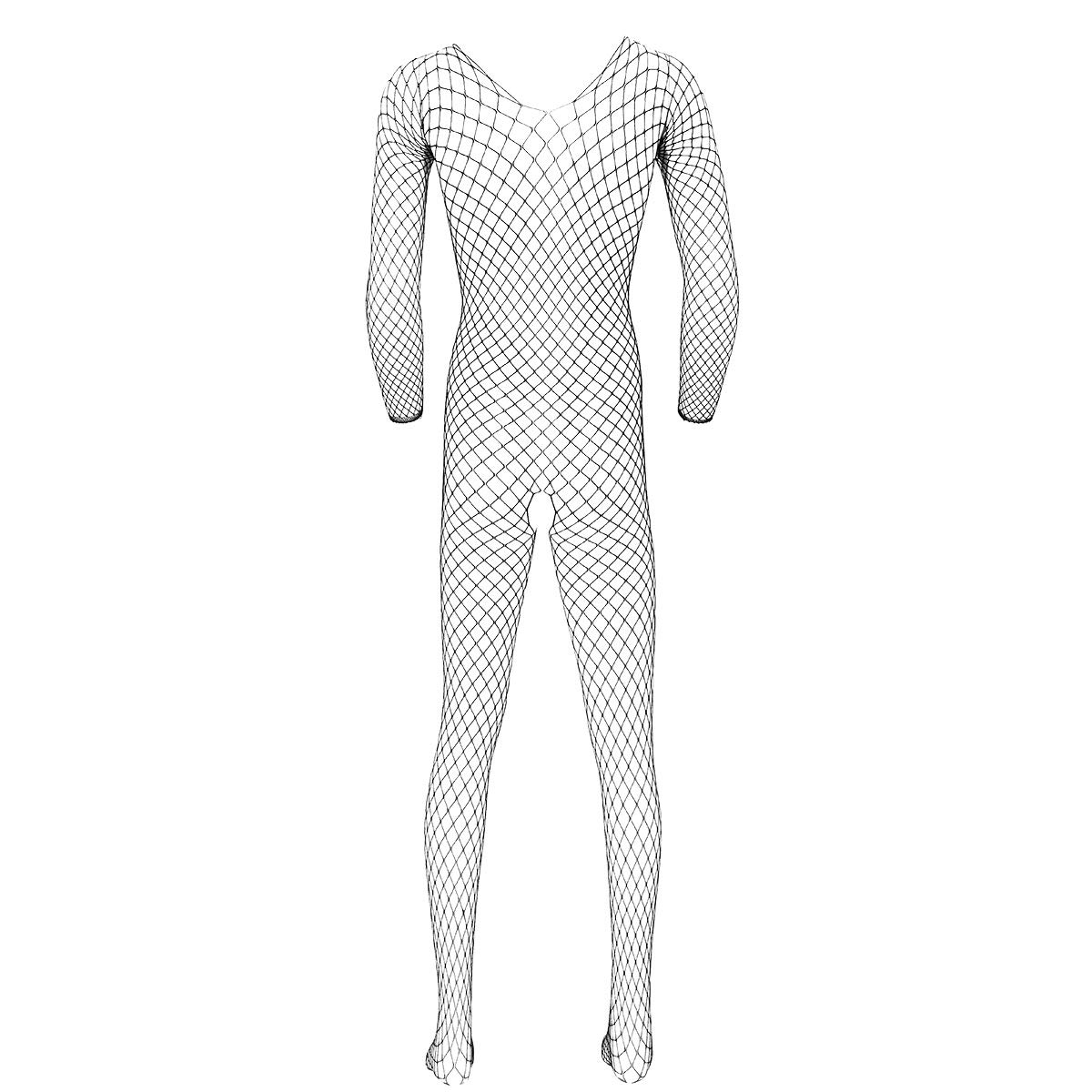 Sexy Men's Fishnet Pantyhose Tights - Hollow Out Open Design Bodysuit Stockings for Cosplay, Halloween & Fetish Wear - Perfect for Costume Parties, Nightclub Outfits & Sensual Fashion