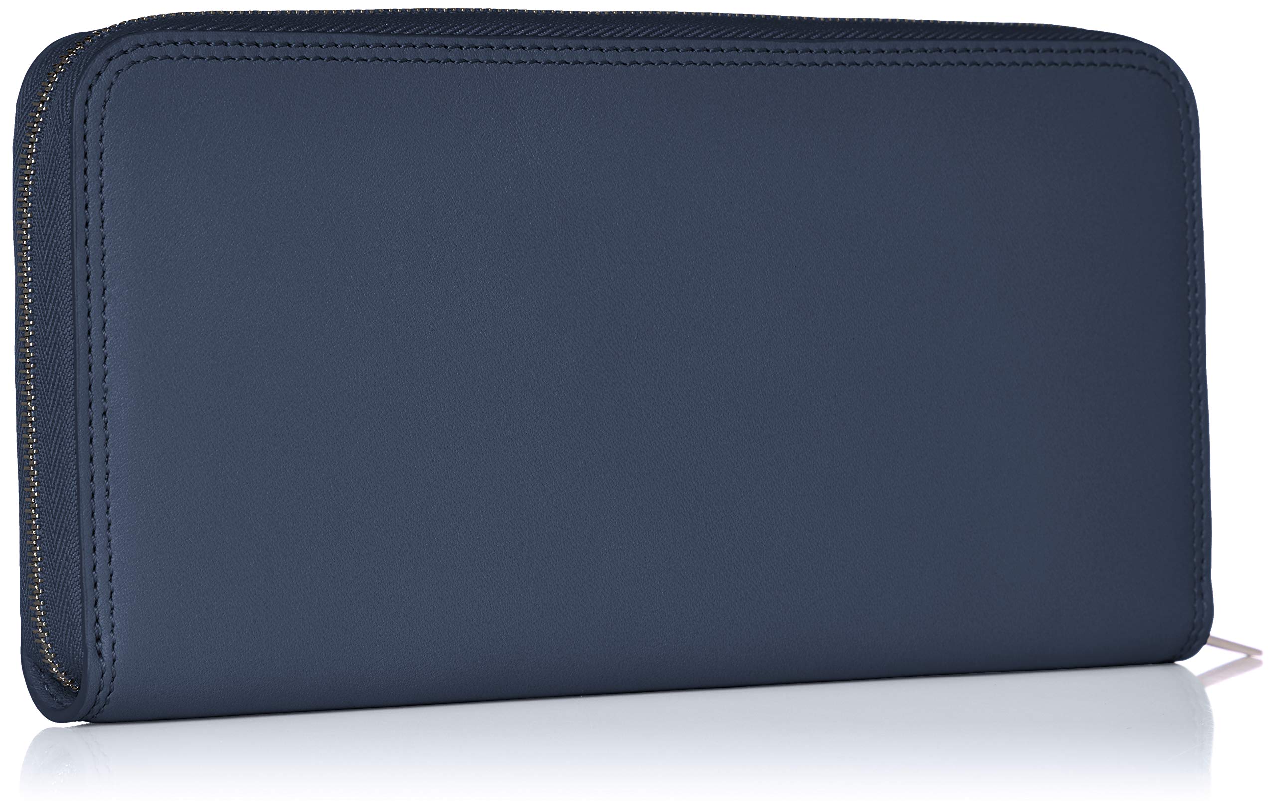 J&M Davidson Zip Around Wallet 10221N 7314 - Women's Long Leather Wallet for Credit Cards & Cash, Midnight Blue - Perfect for Everyday Use, Travel & Gift Giving