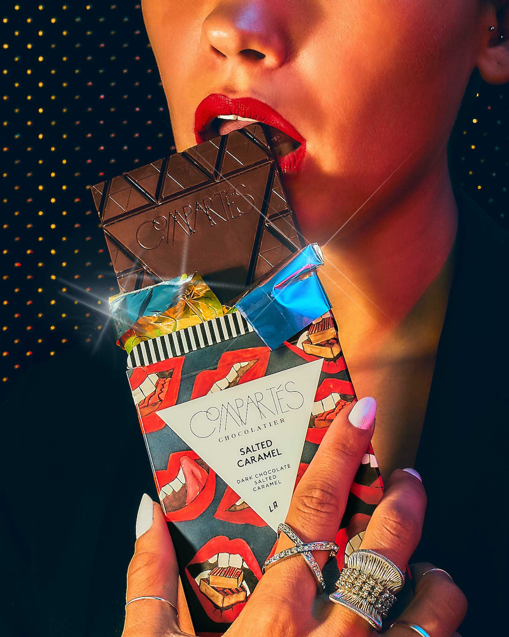 Premium Salted Caramel Chocolate Bar - Gourmet Dark Chocolate with Sea Salt - Perfect for Gifts, Desserts & Snacking