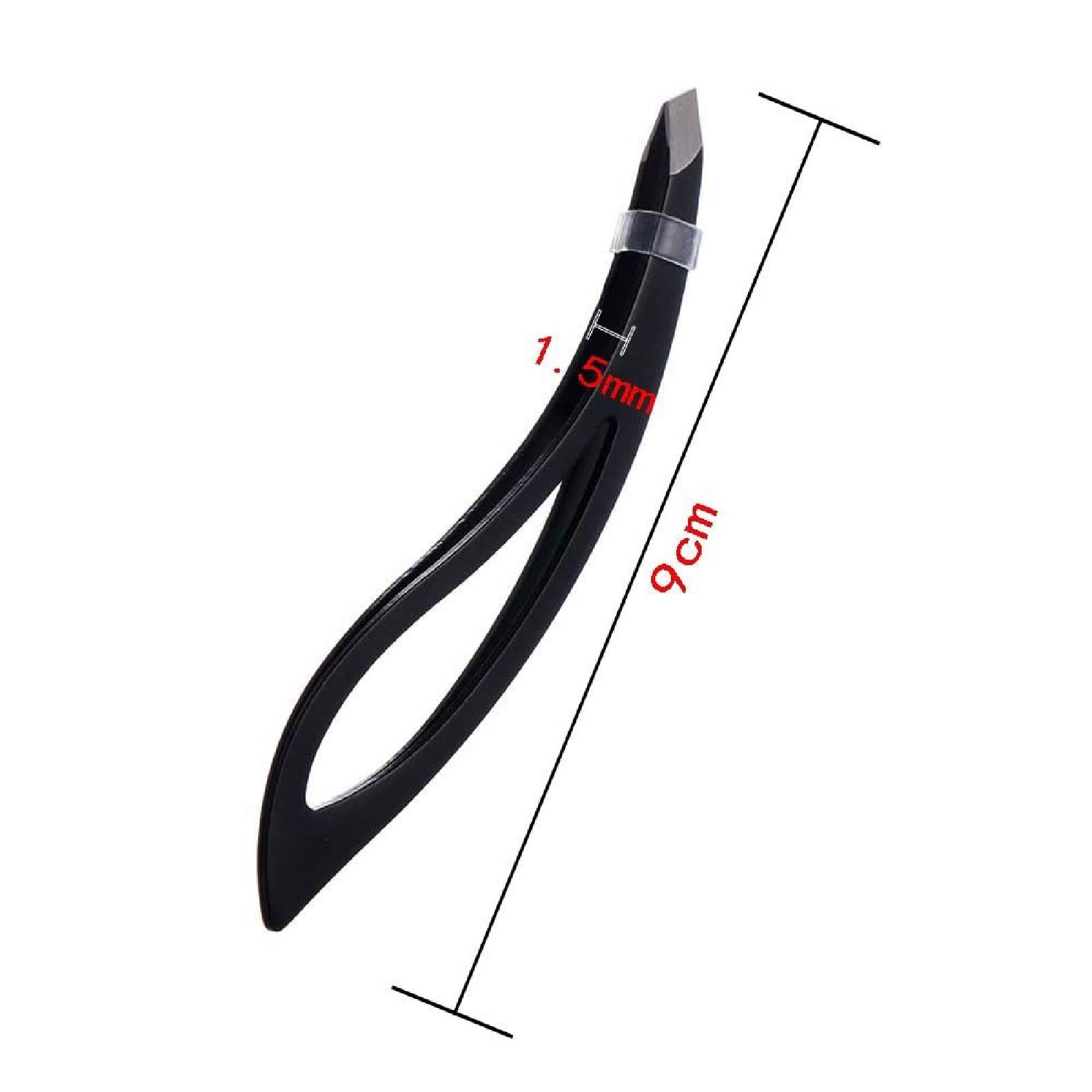 Professional Stainless Steel Slant Tip Tweezers for Hair Removal, Eyebrow Shaping & Eyelash Extensions - Precise Beauty Makeup Tool for Salon & Home Use
