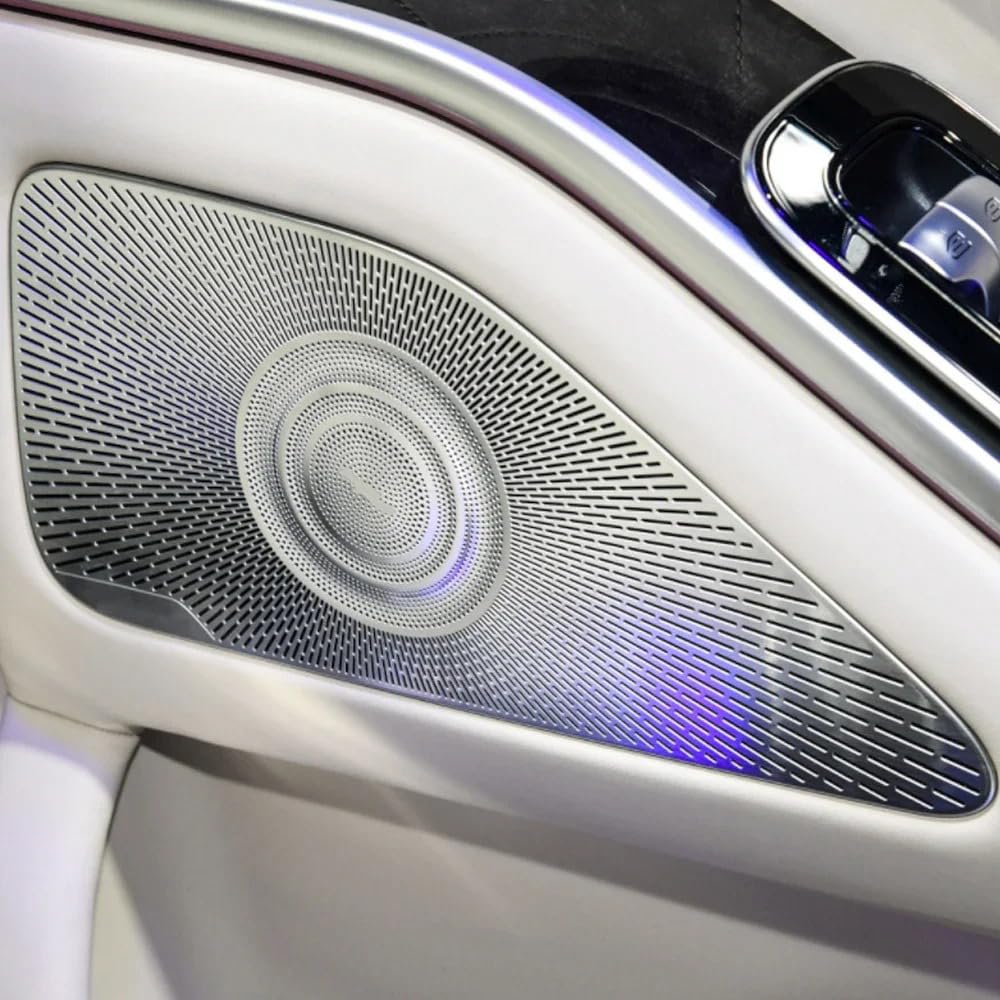 Premium Car Speaker Cover Trim for Mercedes-Benz S-Class W223 (2021-2023) - Replacement Door Sound Speaker Frame & Sticker Decoration - Perfect for Car Audio Upgrades & Interior Customization