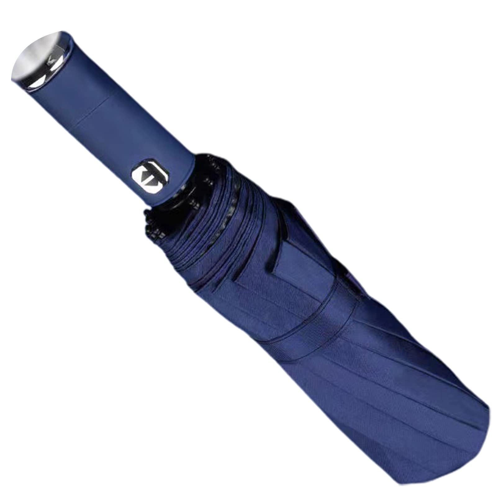 SANWOOD Compact Automatic Folding Umbrella - 10 Ribs, Thickened Coating, Travel & Hiking Backpack Essential for Men & Women (Navy Blue) | Perfect for Rainy Days, Outdoor Adventures & Daily Commute