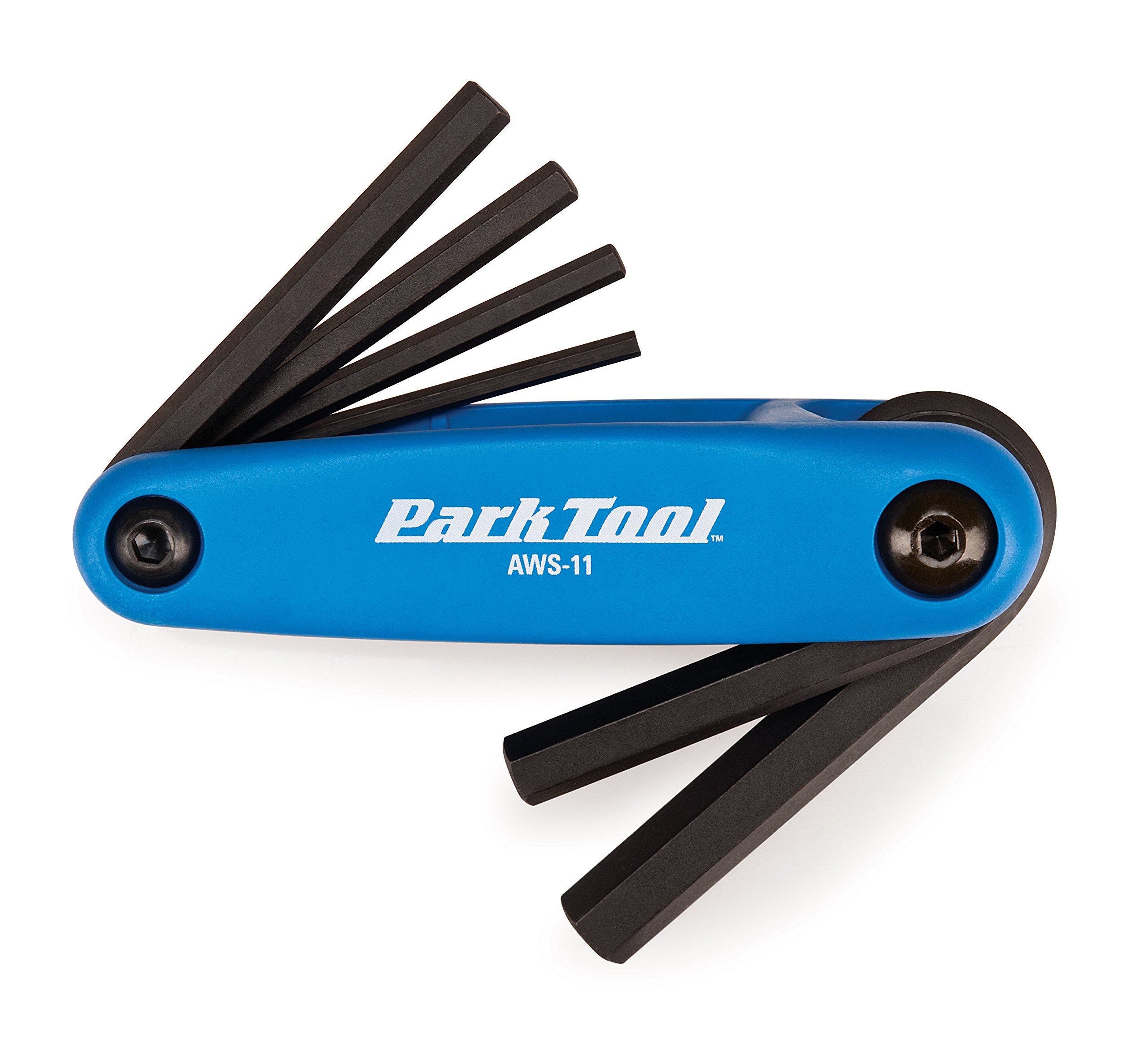 PARKTOOL AWS-11 Foldable Hex Wrench Set - 6-Piece Metric & SAE Allen Key Set (0.1-0.4 inch / 3-10mm) - Perfect for Bicycle Repair, Motorcycle Maintenance & DIY Home Projects