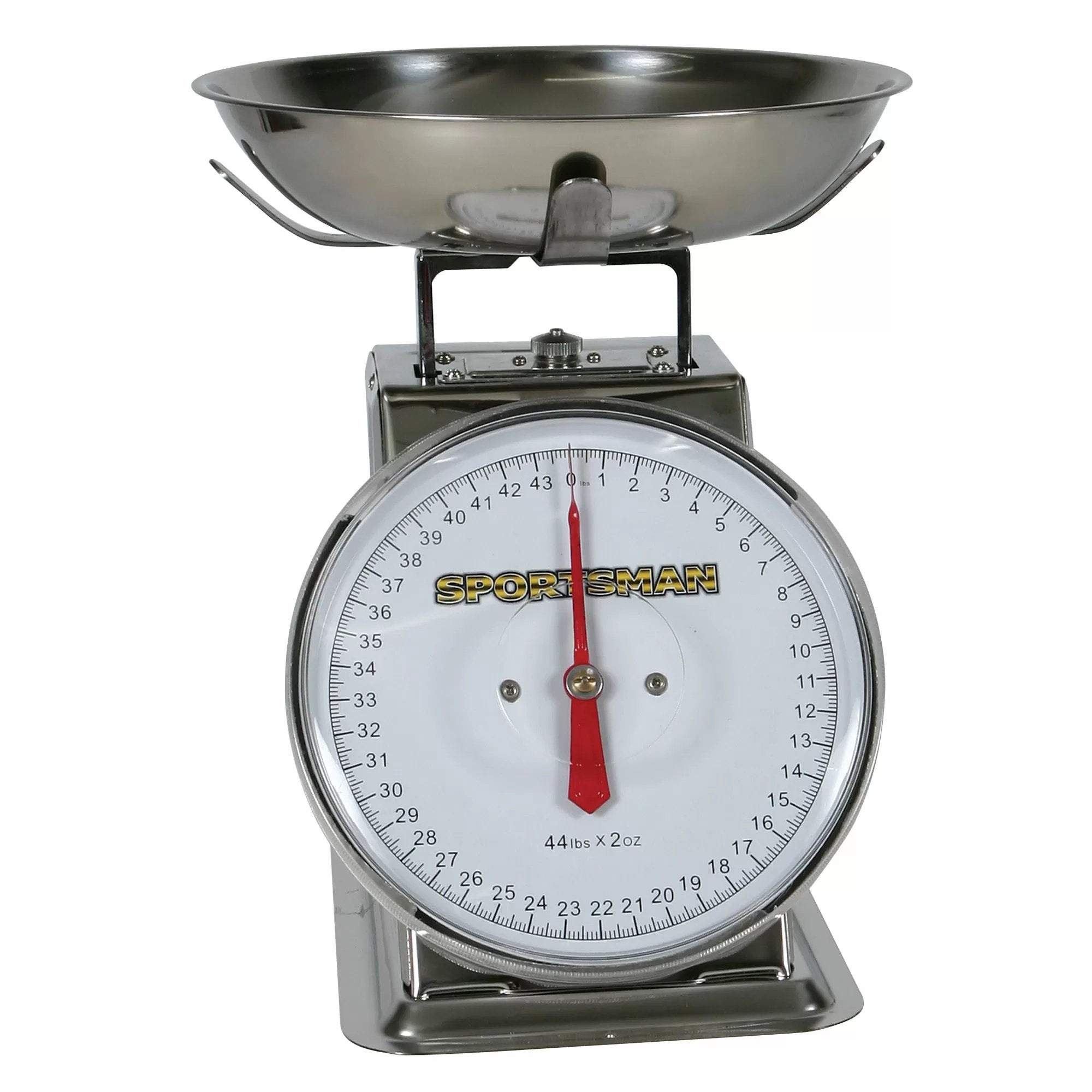 Buffalo Tools™ 44 lb. Stainless Steel Dial Scale - Heavy Duty Commercial Kitchen Scale for Baking, Cooking, and Food Portioning
