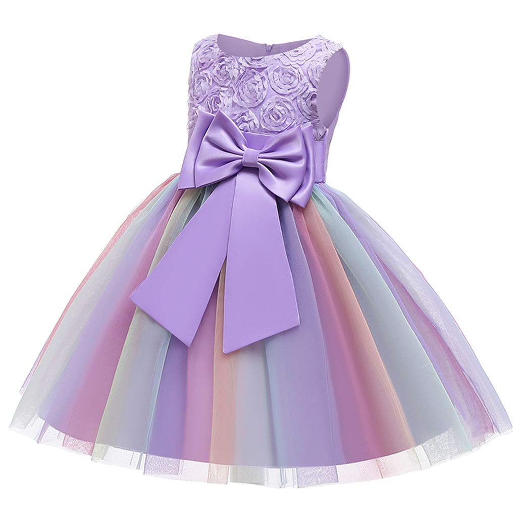 Elegant Floral Princess Dress for Girls - Birthday, Wedding, Pageant & Bridesmaid Party Gown | Perfect for Special Occasions & Photo Shoots