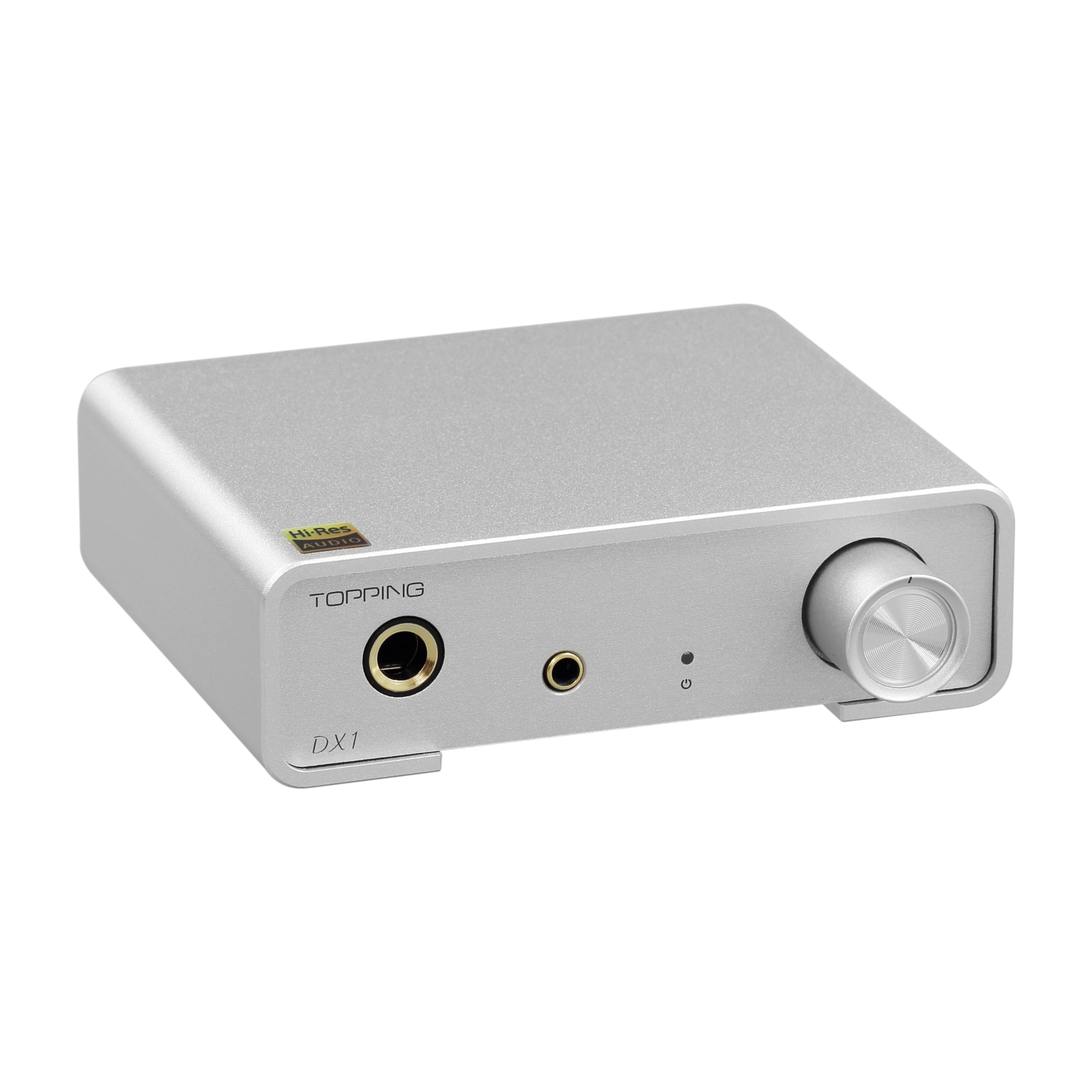 Topping DX1 Desktop DAC & Headphone Amplifier - High-Resolution Audio Converter for PC, Mac, Gaming & Home Theater Systems