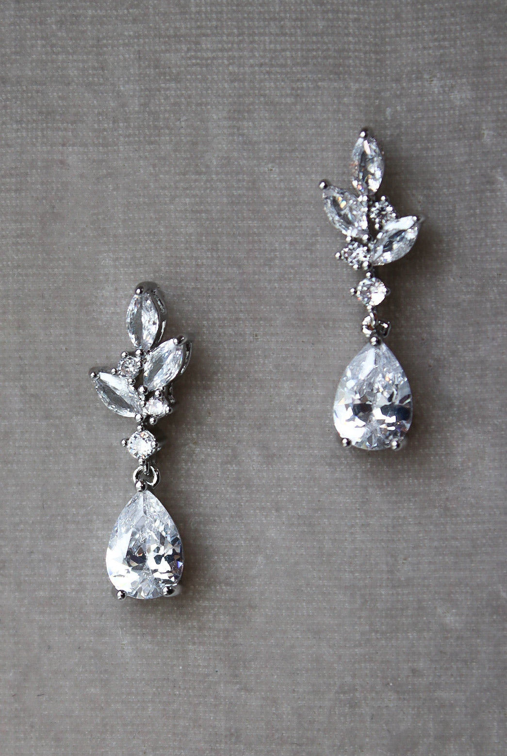 Sophie Simulated Diamond Drop Earrings - Elegant Cubic Zirconia Dangle Earrings for Women, Perfect for Weddings, Parties & Special Occasions