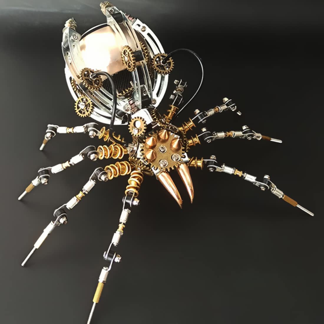 3D Metal Puzzle Spider with Built-in Speaker - DIY Assembly Model Kit for Adults & Teens - Includes Tools & Step-by-Step Guide - Perfect STEM Gift, Home Decor, and Desk Ornament for Office, Gaming Room, or Study Space