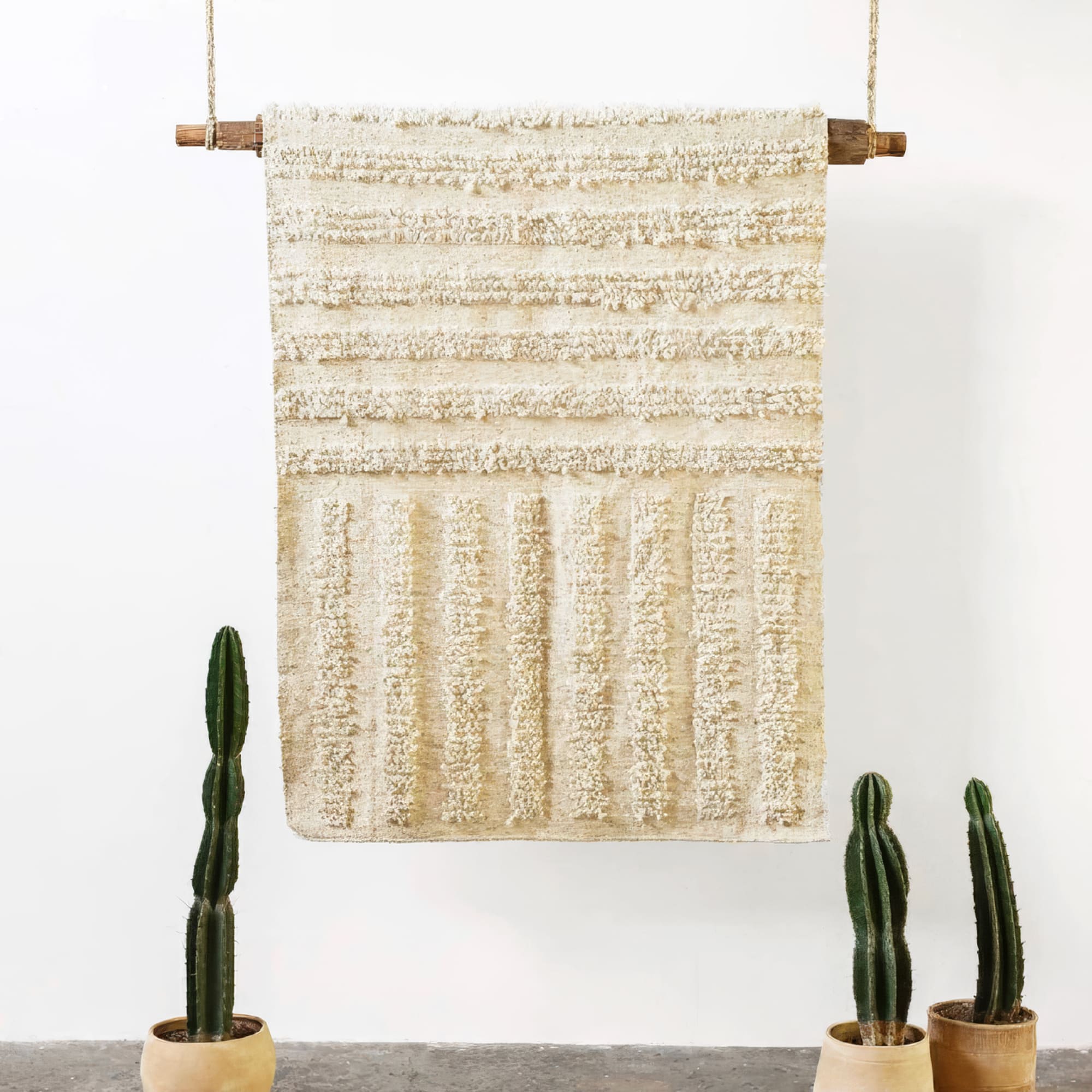 Stylish Linear Wool Rug – Soft & Durable Handmade Area Rug for Living Room, Bedroom, or Office – Perfect for Home Decor & Cozy Spaces