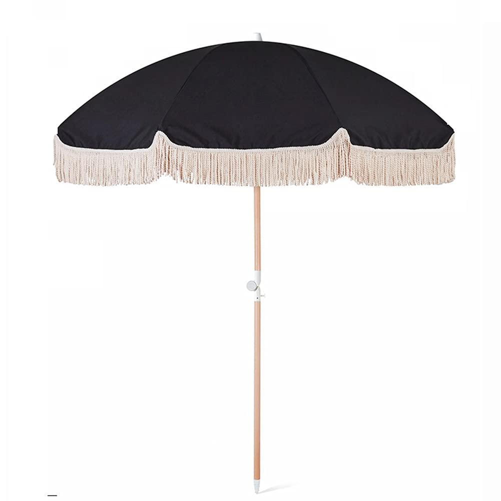 6ft Outdoor Patio Beach Umbrella with Tilt Mechanism - UV50+ Sun Protection, Lightweight & Portable - Perfect for Beach, Camping, Pool, Garden, Balcony - Great for Sun Shade, Picnics & Outdoor Relaxation