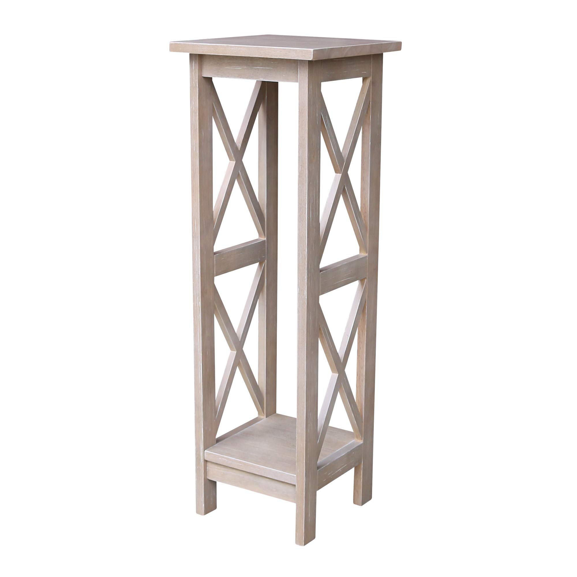 International Concepts 36 Inch X-Sided Tall Plant Stand in Gray - Perfect for Indoor Plants, Home Decor, and Garden Display