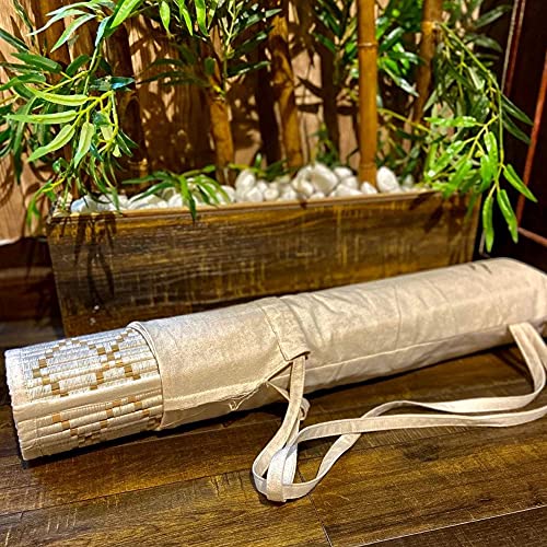 Eco-Friendly Natural Sambhu Grass Non-Slip Yoga Mat 6x2 Feet - Best Thick Exercise Mat for Yoga, Pilates & Home Workouts - Durable & Sustainable Yoga Accessories for Beginners & Professionals