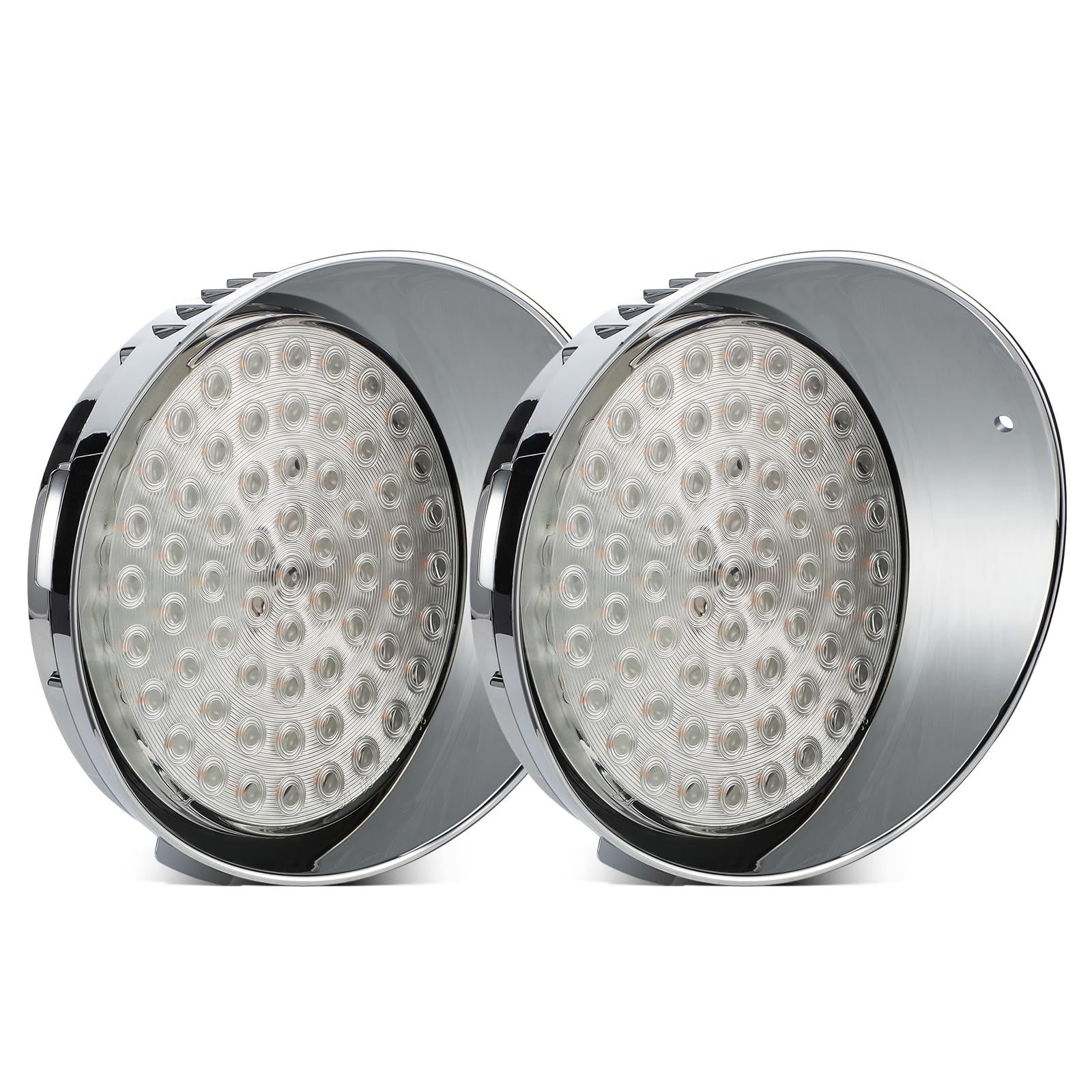 Partsam 1 Pair Amber 61 LED Daytime Running Lights with Clear Lens - Replacement for Freightliner Century Trucks 1996-2005 | DRL Lights for Enhanced Visibility & Safety on the Road