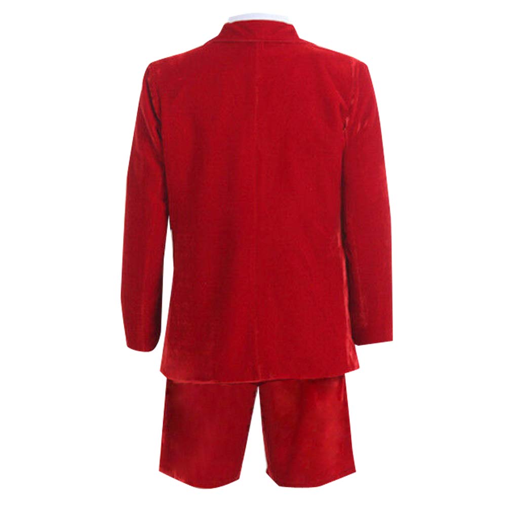 Men's Red Fancy Costume Suit - Elegant Party Outfit for Halloween, Cosplay & Formal Events | Premium Quality Adult Dress Up Attire