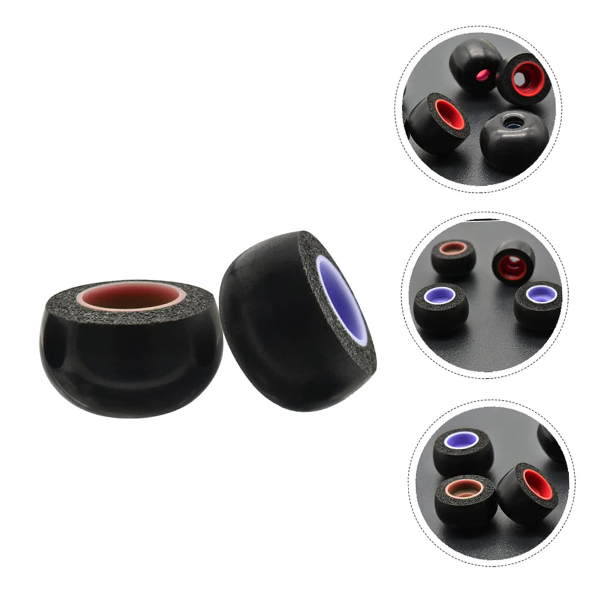 BESPORTBLE 18 Pack Memory Foam Noise Cancelling Ear Tips for Earbuds - Soft Comfortable Noise Isolating Headphone Cushions for Workout, Travel & Sleep