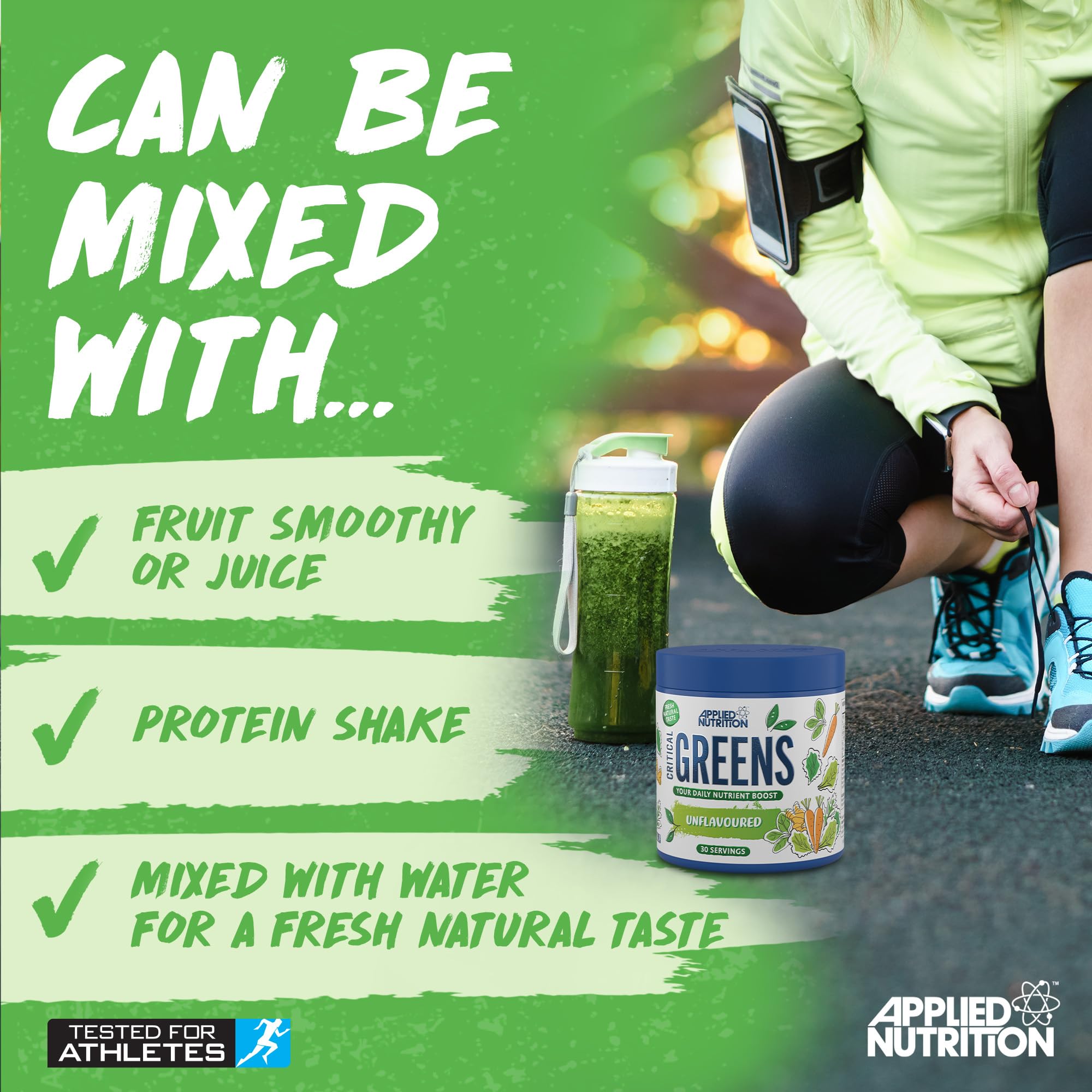 Critical Greens Unflavored Superfood Powder 150g - Organic Greens Supplement for Detox, Energy & Immunity Boost - Perfect for Smoothies, Juices & Healthy Lifestyle