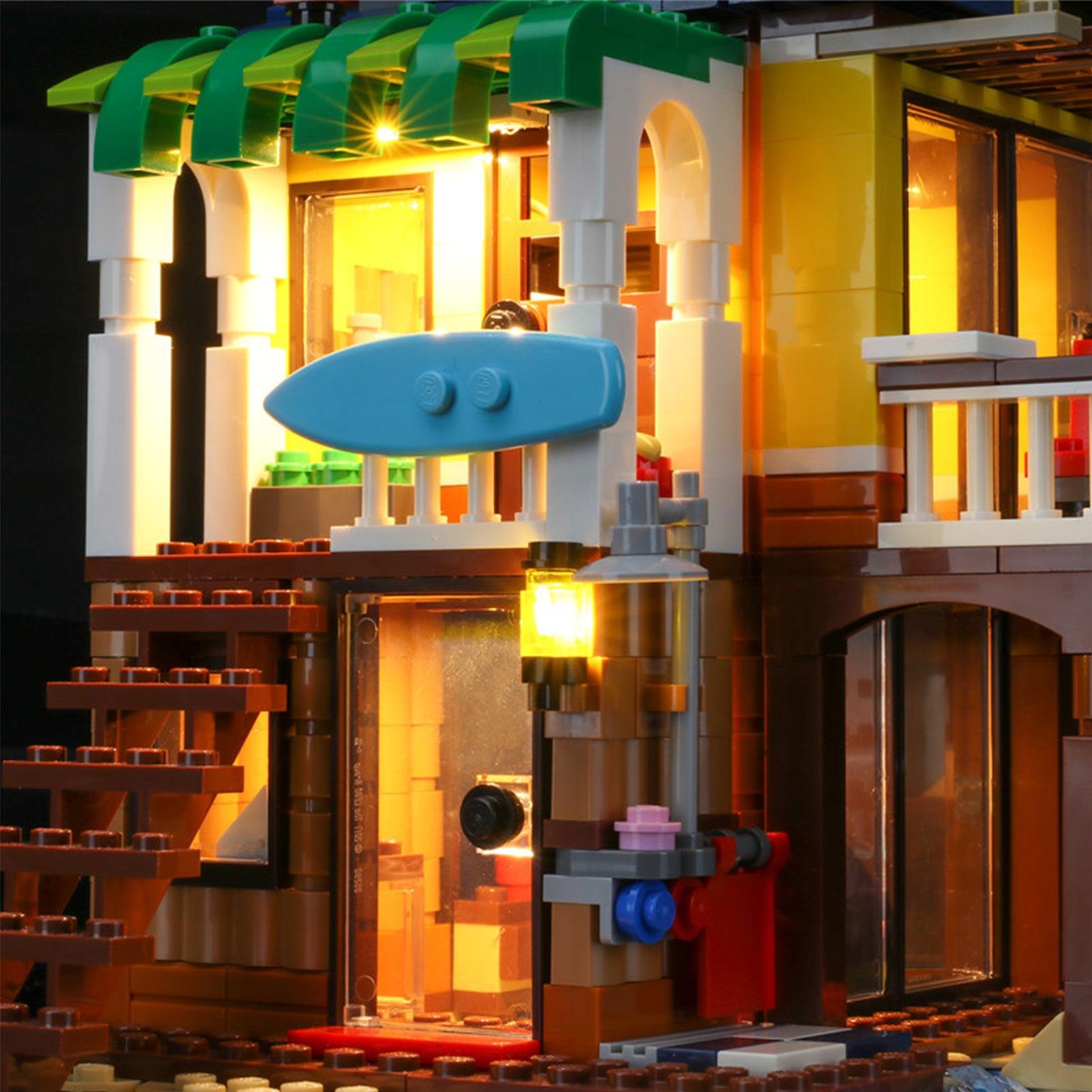 Best Light Kit for LEGO Surfer Beach House Creator 31118 - DIY Lighting Set for LEGO Beach House Model - Perfect for Display & Nighttime Play
