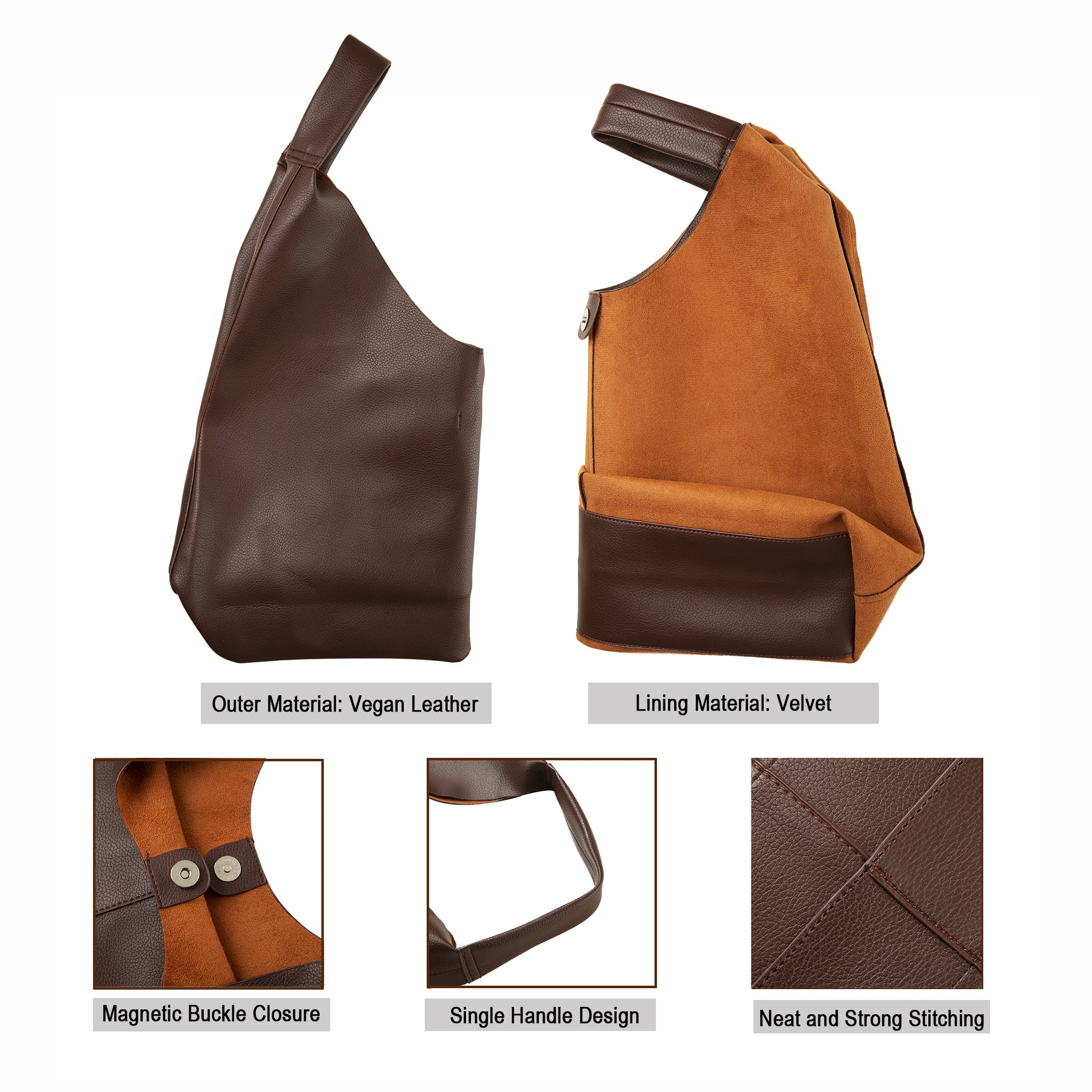 Vegan Leather Tote Bag for Women - Work & Travel Essentials