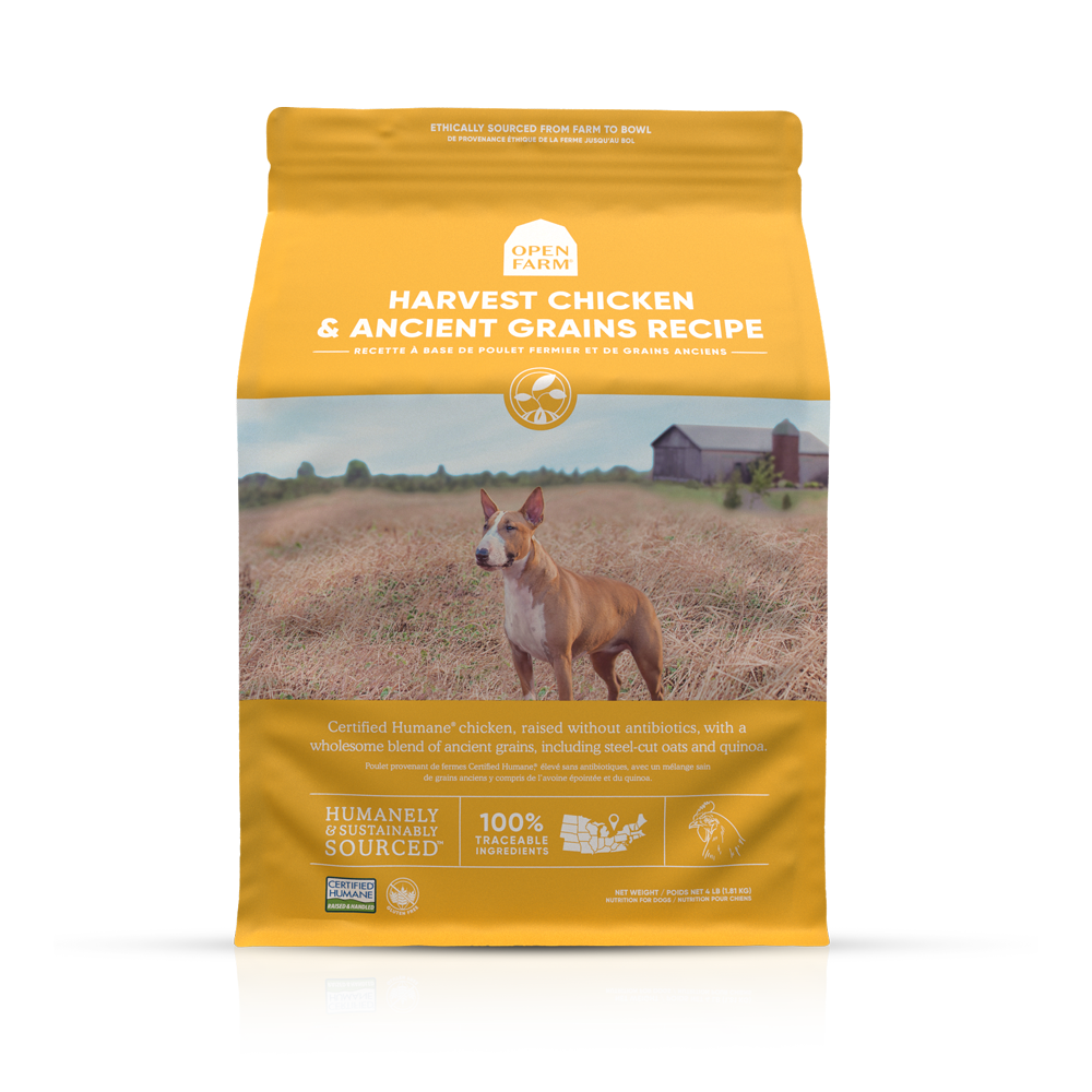 Open Farm Ancient Grains Dry Dog Food with Chicken - Premium Grain-Inclusive Kibble for Adult Dogs - Perfect for Daily Meals & Active Lifestyles