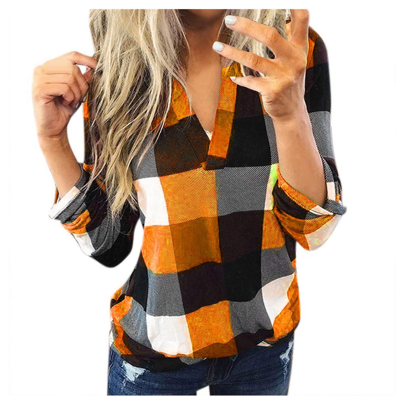 Women's Casual Long Sleeve Crewneck Blouse - Summer & Fall Basic Tunic Top Tee Shirt | Perfect for Office, Date Night & Everyday Wear