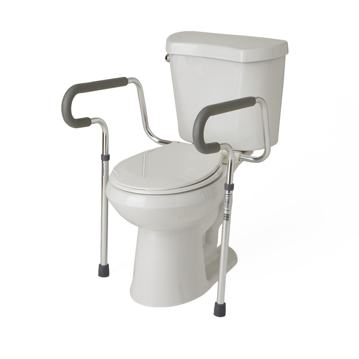 Foldable Toilet Safety Rails for Elderly - Adjustable Bathroom Handrails (1 Pair) - Non-Slip Support for Seniors & Disabled - Ideal for Home Care & Assisted Living Facilities