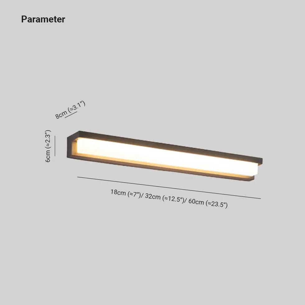 Modern Rectangular LED Outdoor Wall Lights - Waterproof & Energy-Efficient Exterior Lighting for Porch, Patio, Garden, and Garage