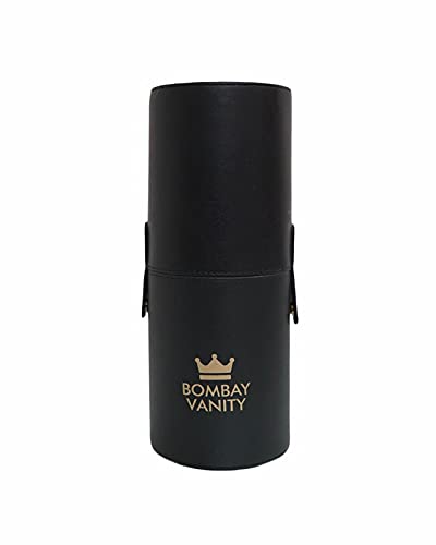 Bombay Black Makeup Brush Organizer - Premium Brush Holder & Travel Vanity Case for Cosmetics | Perfect for Home Vanity, Salon Use & Travel Makeup Storage