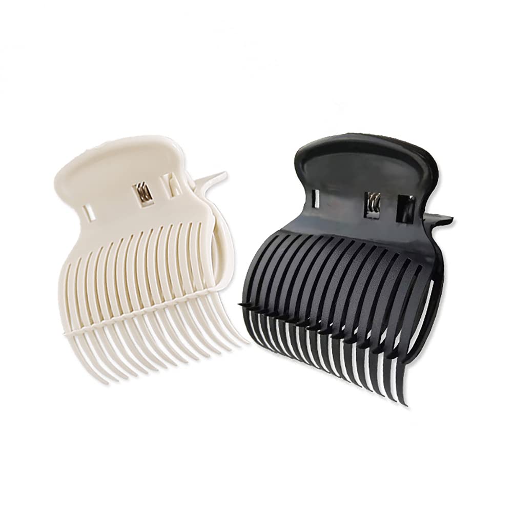 12 Pcs Hot Roller Clips Replacement - Hair Curler Claw Clips for Women & Girls - White - Perfect for Salon Styling, Home Hair Care & DIY Beauty Treatments