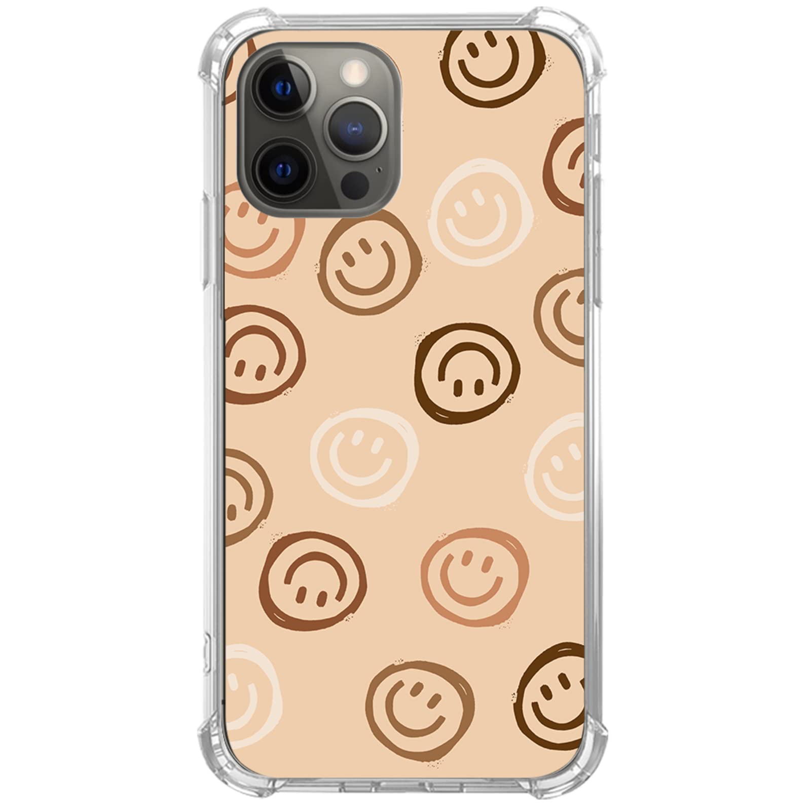 Funny Smiley Face iPhone 11 Pro Max Case - Trendy Cute TPU Bumper Cover for Women, Men, Girls & Boys | Perfect Gift & Daily Protection for Your Smartphone