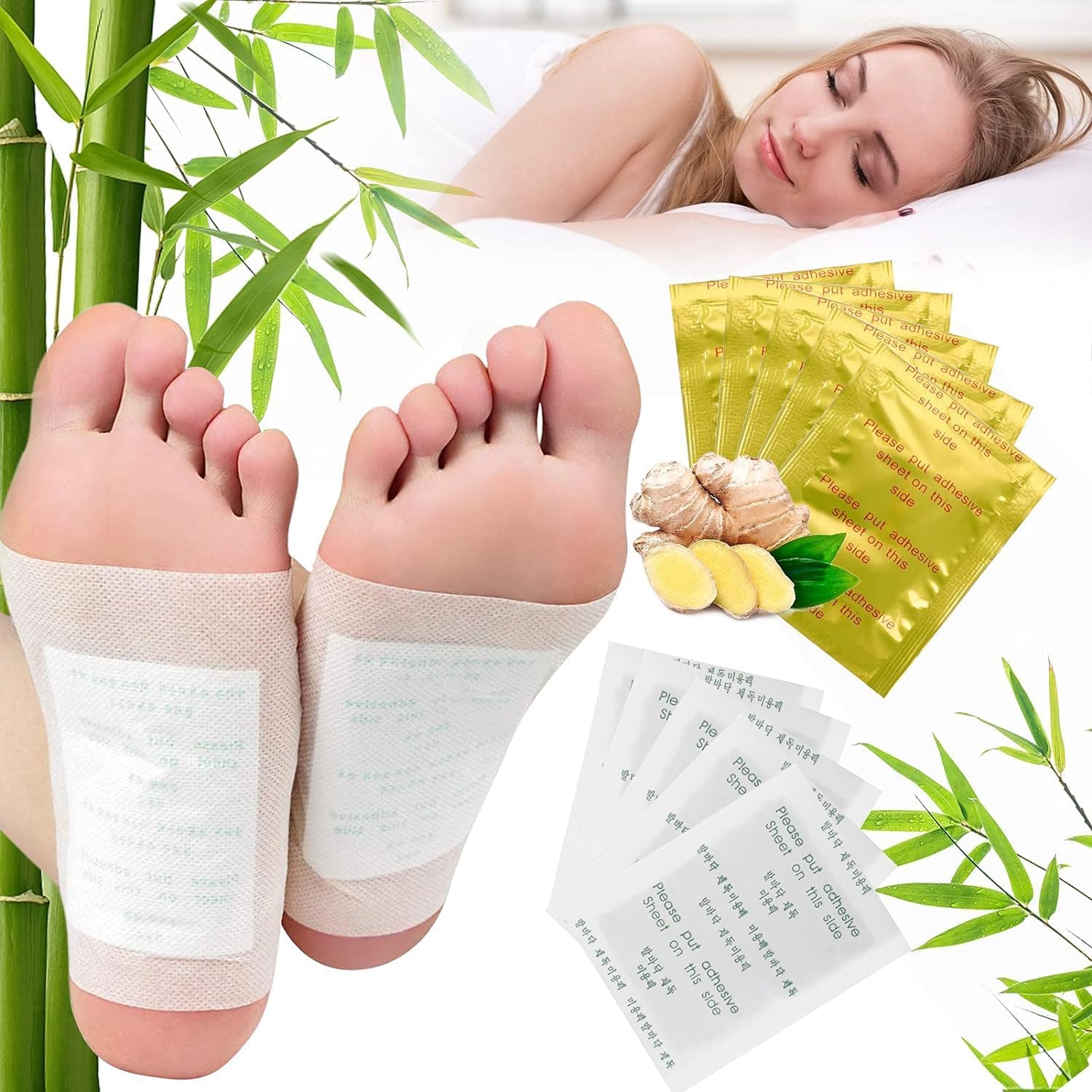 GREEVA Detox Foot Patches - 30 Pads for Cleansing & Pain Relief | Natural Foot Detox, Toxin Removal & Relaxation | Perfect for Post-Workout Recovery, Travel & Spa Nights