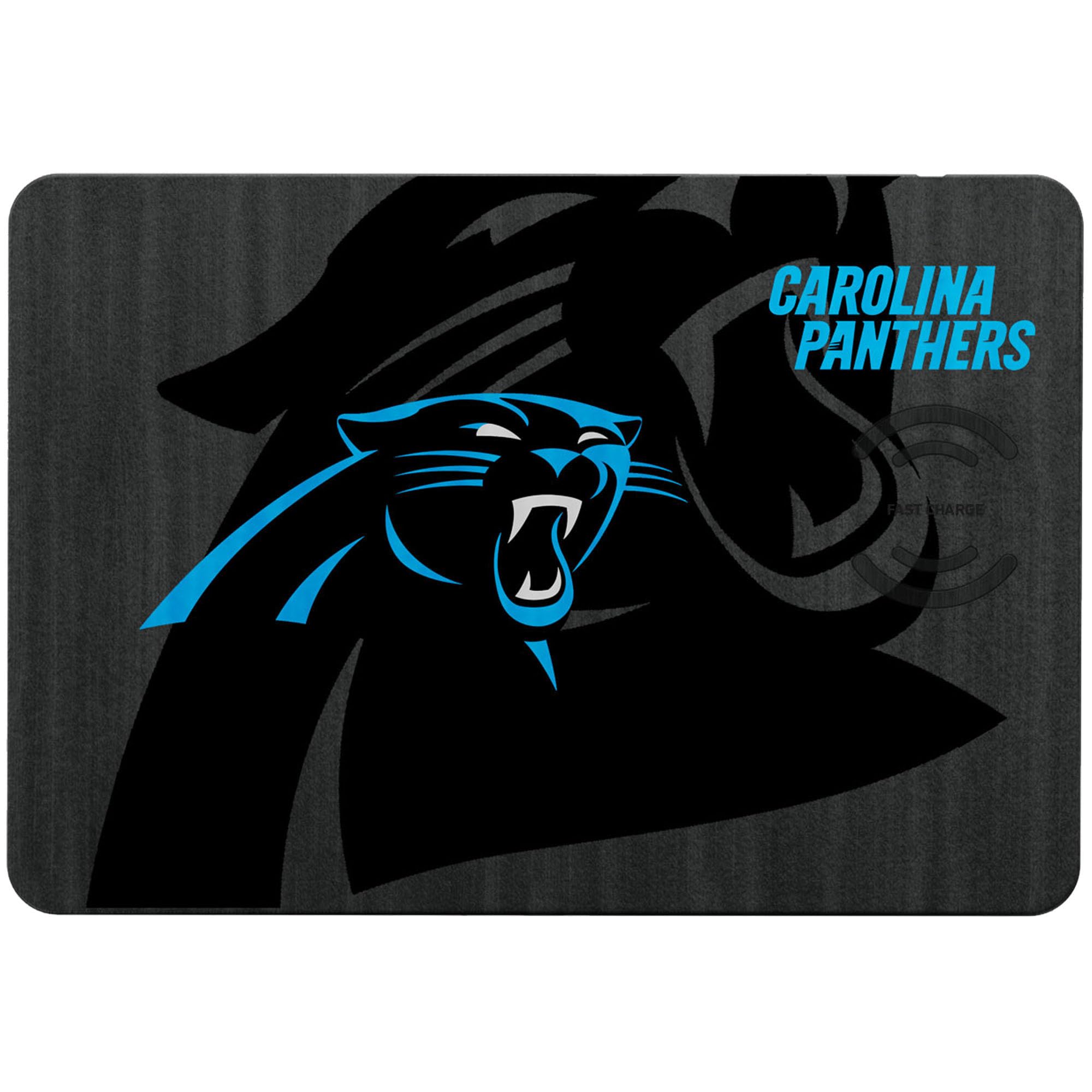 Carolina Panthers Wireless Charging Mouse Pad - Fast Qi Charger for Phones & Devices - Perfect for Office, Gaming, and Home Desk Setup
