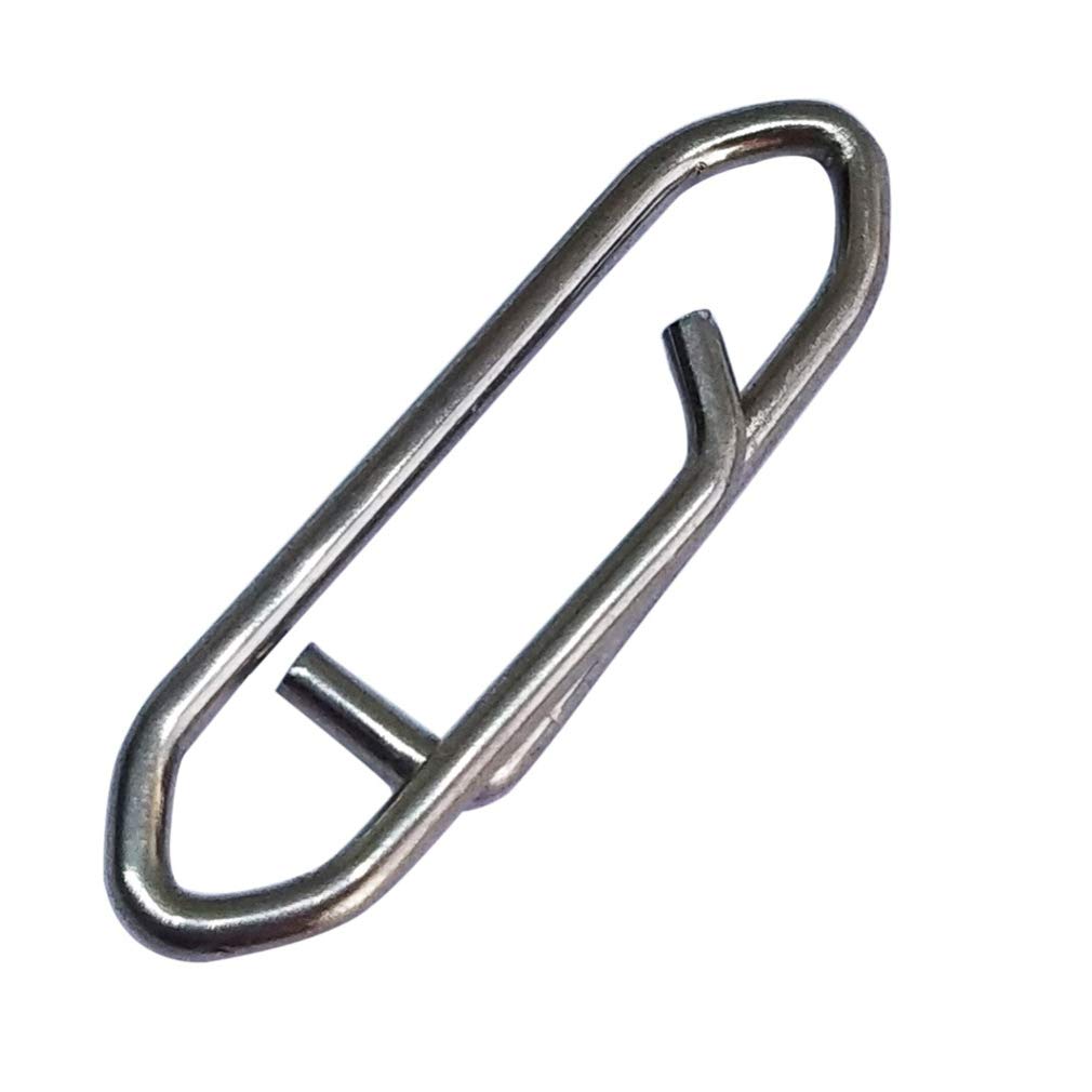 100 Pieces Fishing Power Clips - Strong and Durable Fishing Snap Swivels for Saltwater & Freshwater Fishing - Perfect for Lures, Hooks, and Tackle Box Organization