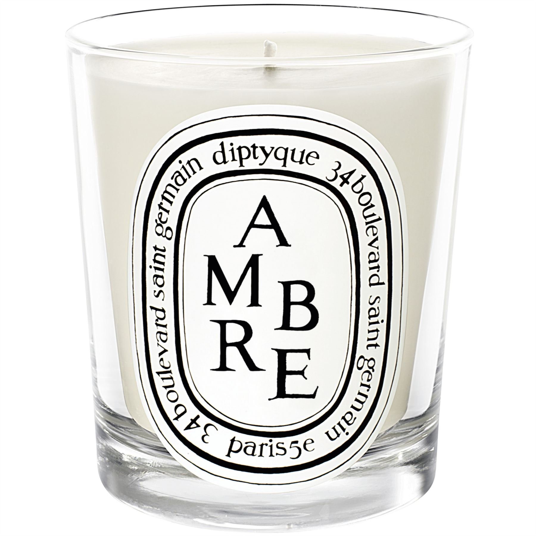 Diptyque Ambre Scented Candle 190g (6.7oz) - 2 Pack Luxury Home Fragrance for Relaxation & Romantic Ambiance - Perfect for Bedroom, Bathroom & Living Room Decor