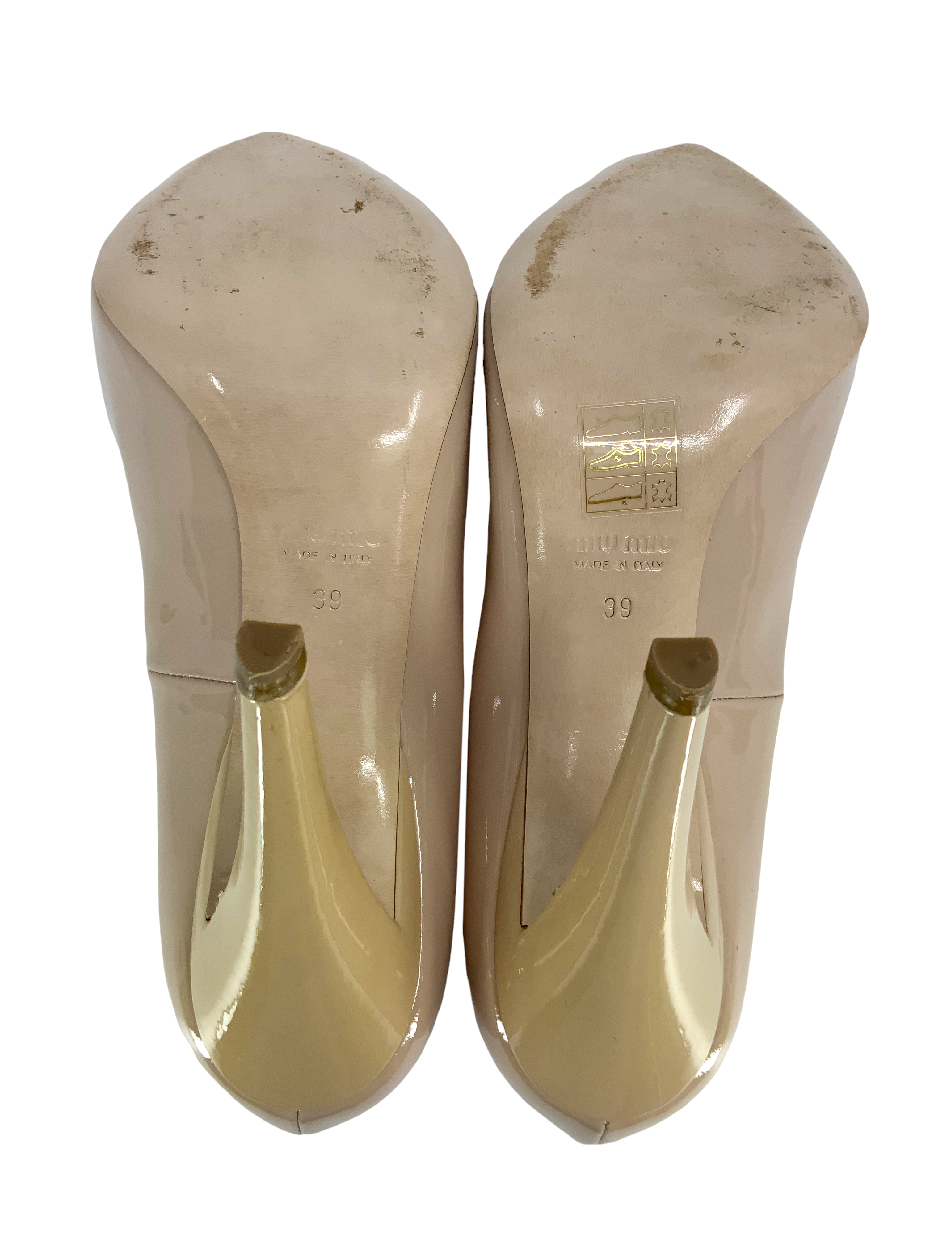 Miu Miu Patent Leather Hidden Platform Pumps Women's Size 9 | High Heel Dress Shoes for Party, Wedding & Evening Wear