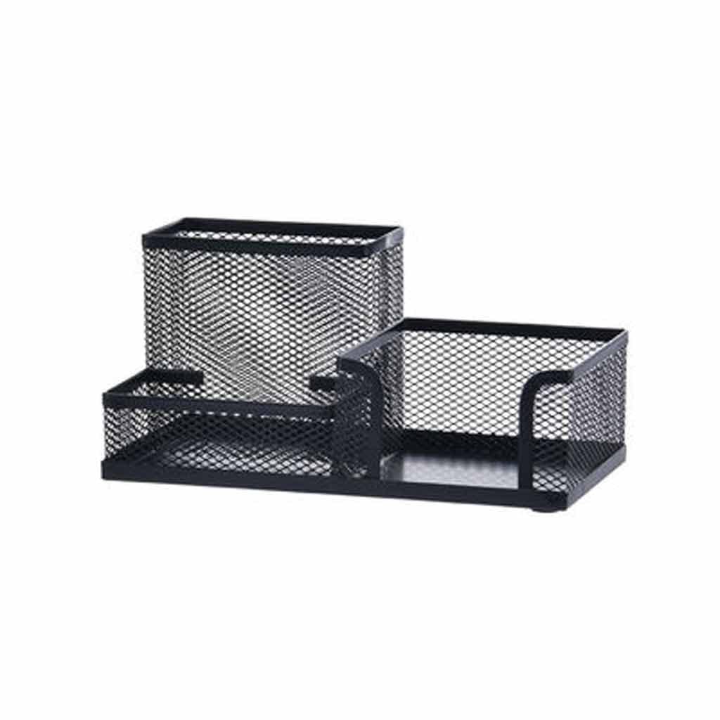 Mesh Pen Holder Organizer - Stylish Desktop Pencil Case for Office & School Supplies Storage - Perfect for Desk, Study Table & Workspace Organization