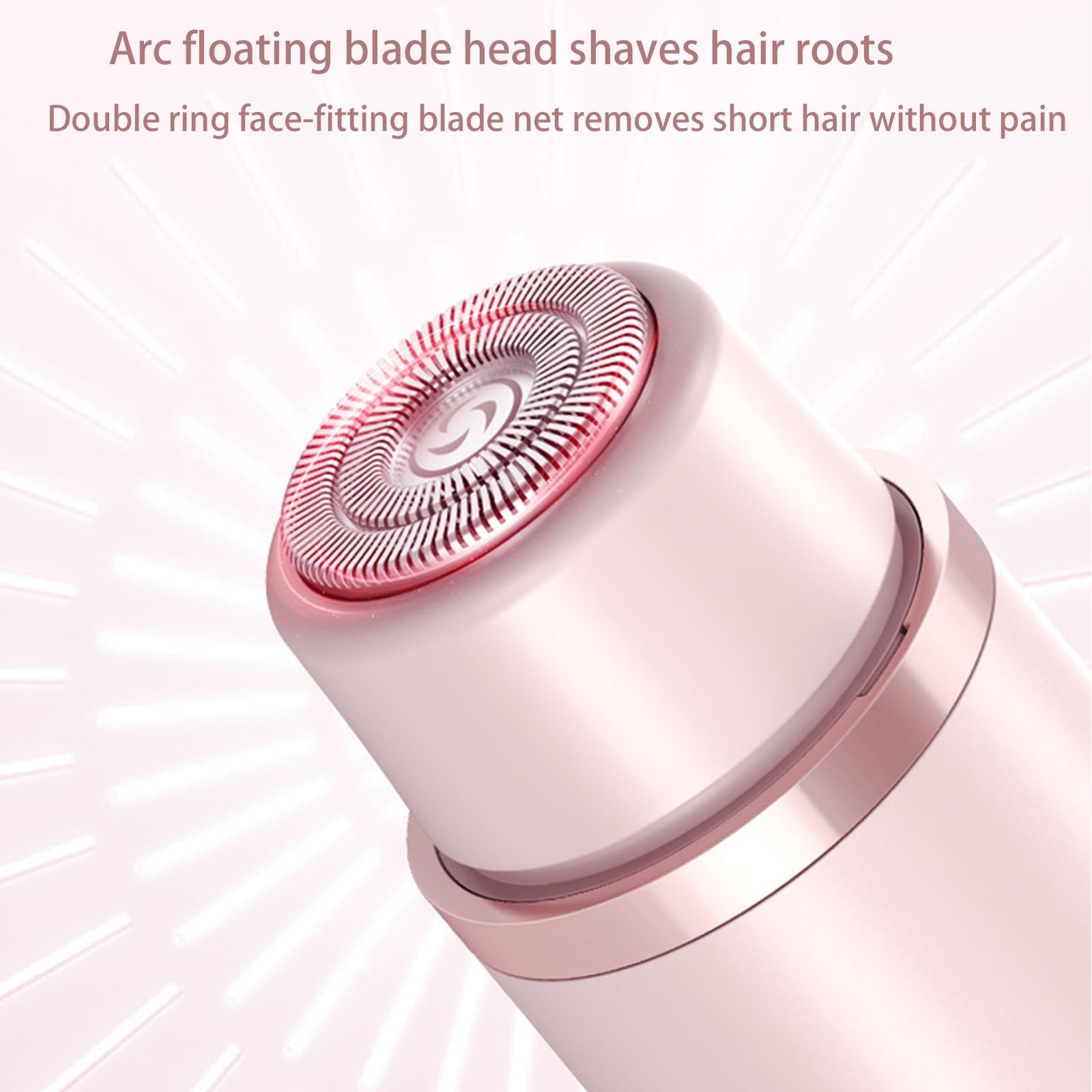 Pink Galaxy 2-in-1 Electric Razor & Bikini Trimmer for Women - Rechargeable Cordless Lady Shaver with Dual Heads for Smooth Skin - Perfect for Travel, Gym & Home Use (Blue)