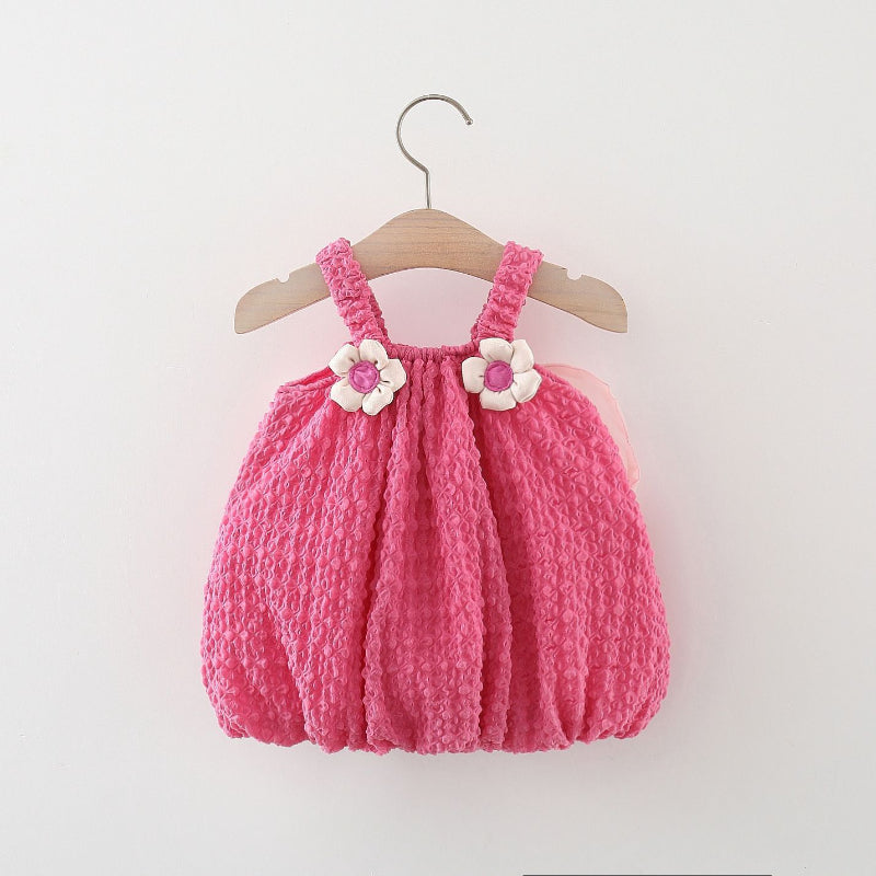 Adorable Baby Girl Floral Bow Knot Dress - Perfect for Parties, Photos & Special Occasions