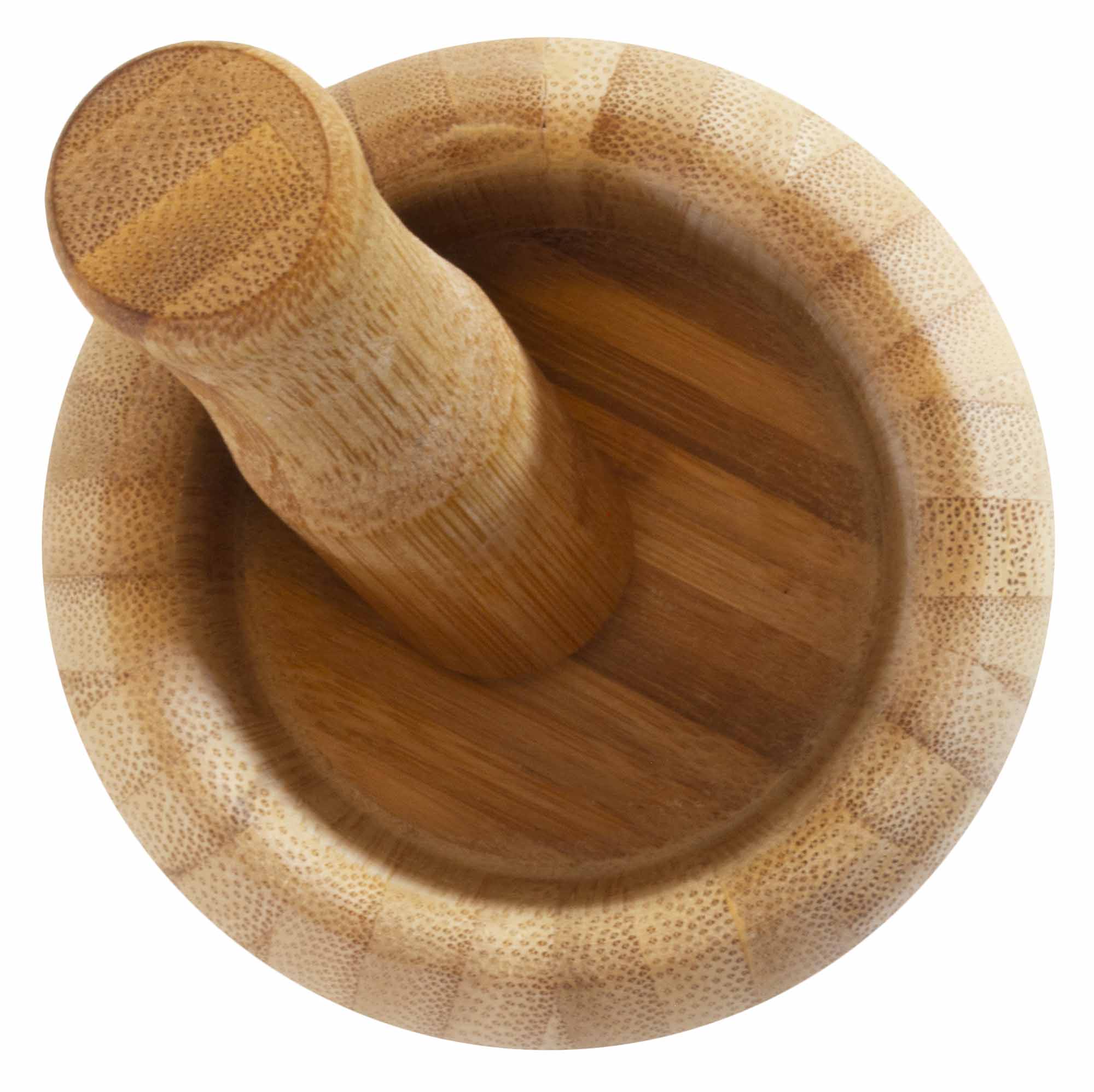 Premium Bamboo Mortar and Pestle Set - Natural Eco-Friendly Spice Grinder & Herb Crusher for Cooking, Ayurveda, and Herbal Remedies - Perfect for Grinding Spices, Crushing Garlic, and Making Fresh Guacamole