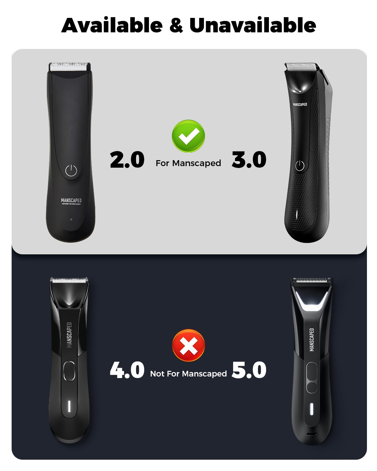 Original Title: Charger Cord for Manscaped Lawn Mower 3.0/2.0 Electric Groin Hair Trimmer, Compatible with Manscaped Shaver Power Adapter Charging Cable Replacement   Optimized Title: **Manscaped Lawn Mower 3.0/2.0 Replacement Charger Cord - Compatible Power Adapter & Charging Cable for Electric Groin Hair Trimmer - Perfect for Travel & Home Grooming**